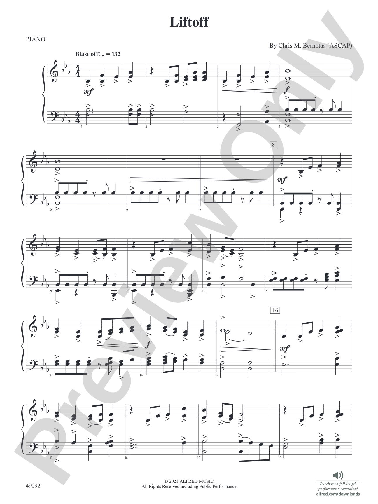 Liftoff: Piano Accompaniment