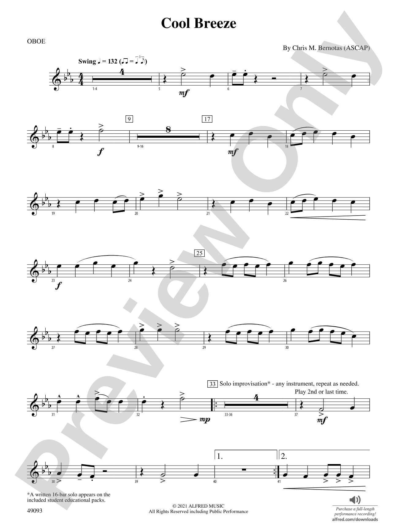 Cool Breeze: Oboe