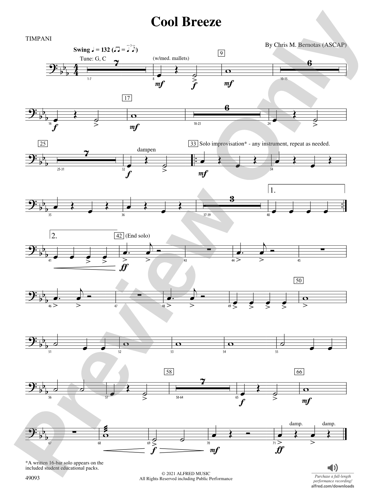 Cool Breeze: Timpani