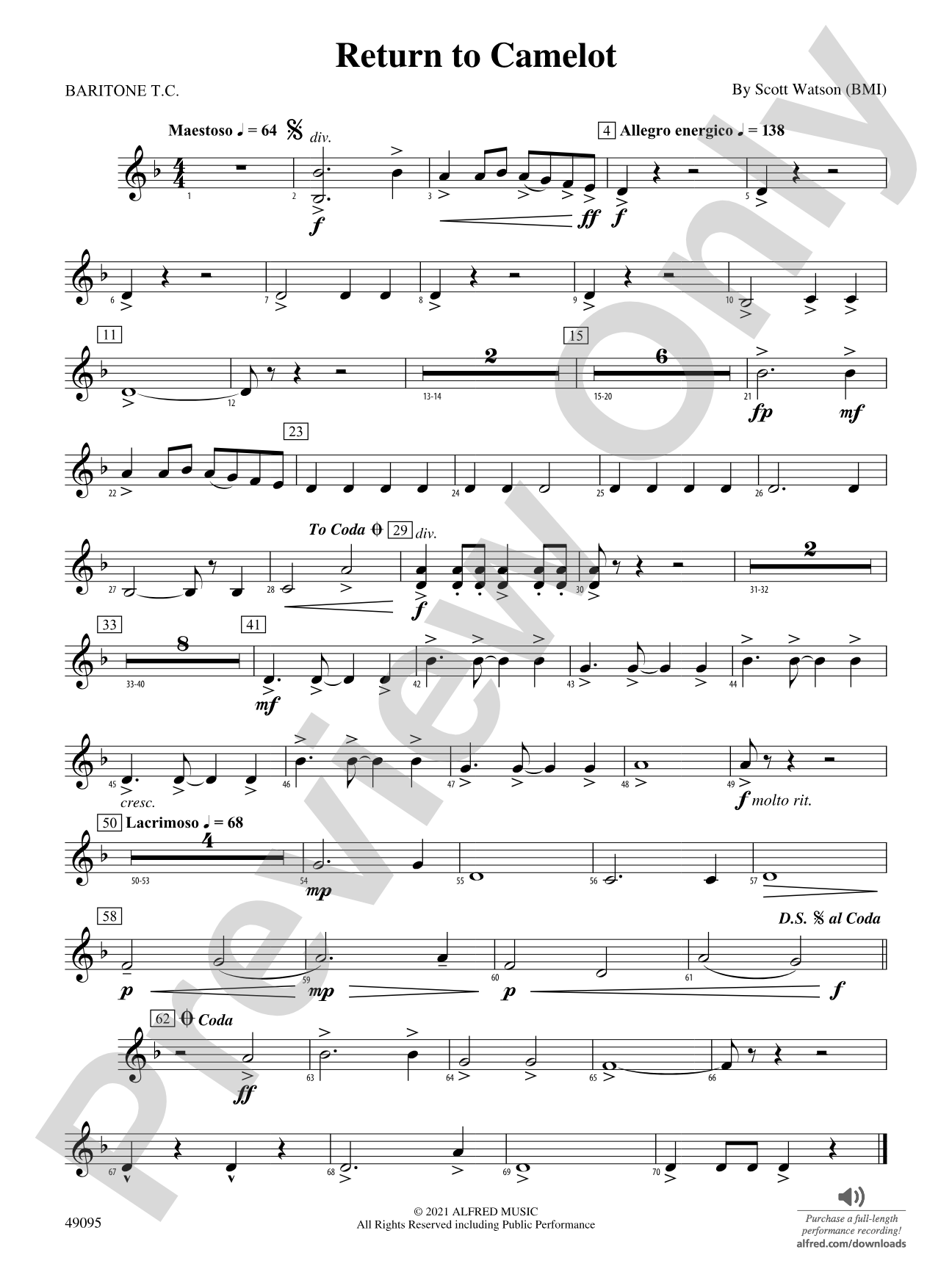 Return to Camelot: Baritone T.C.