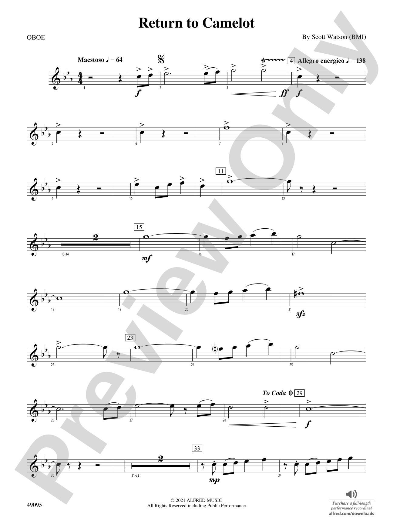 Return to Camelot: Oboe