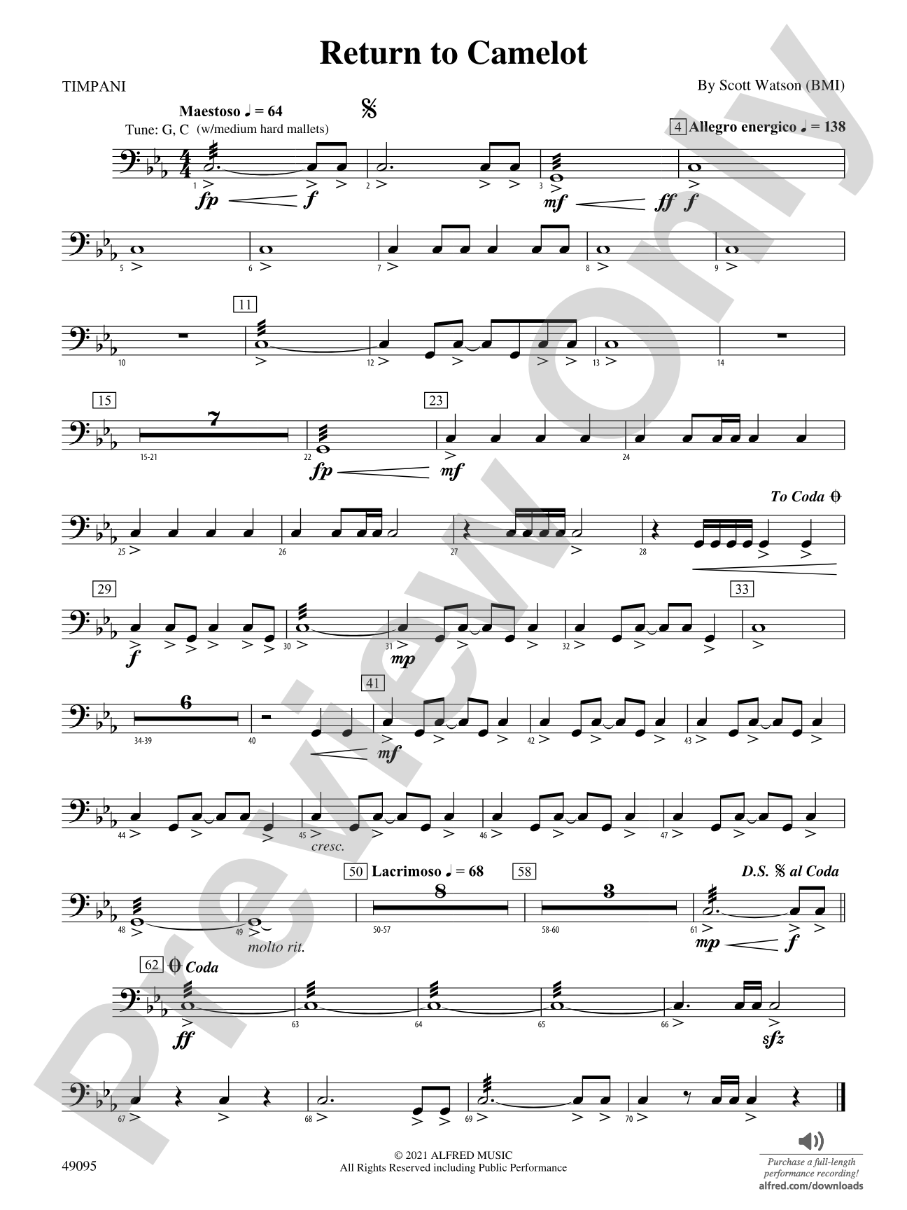 Return to Camelot: Timpani