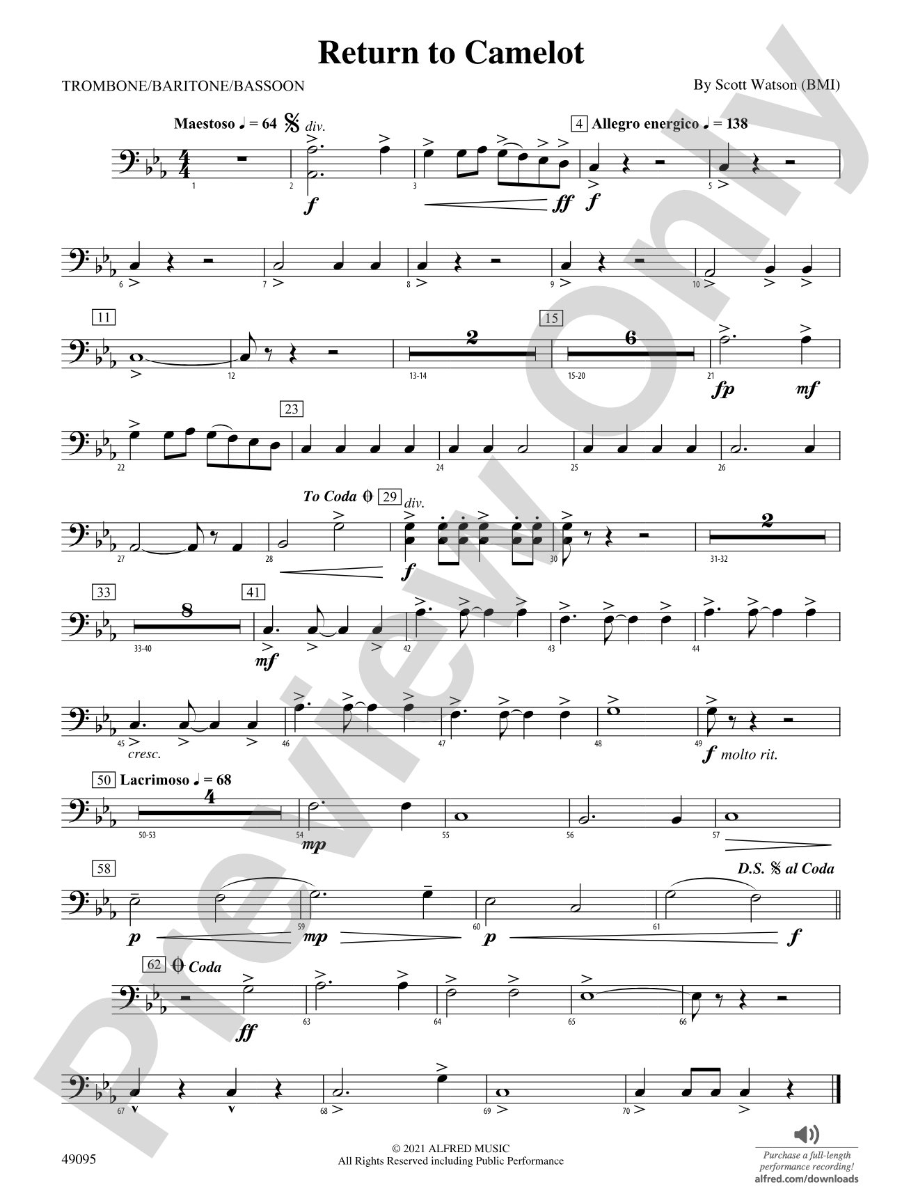 Return to Camelot: 1st Trombone