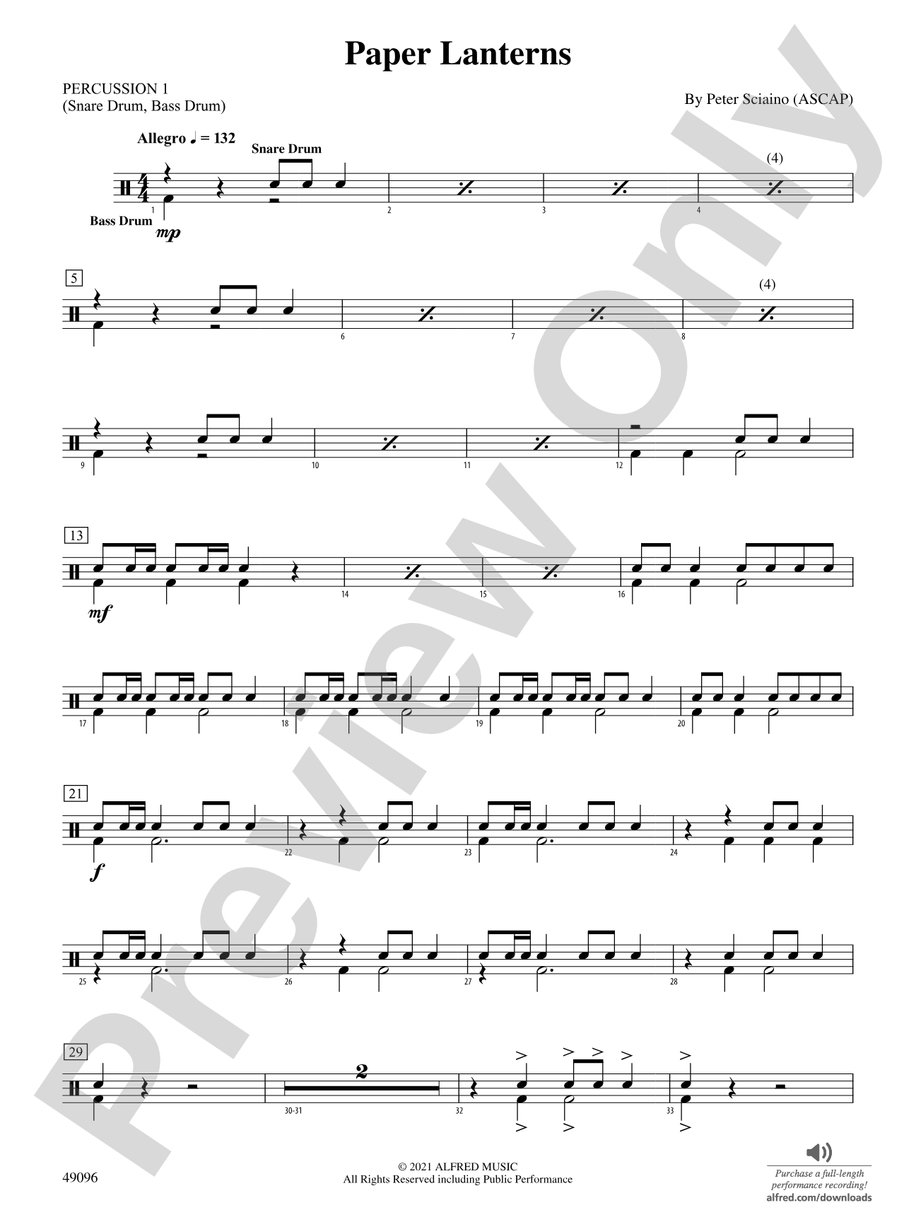 Paper Lanterns: 1st Percussion