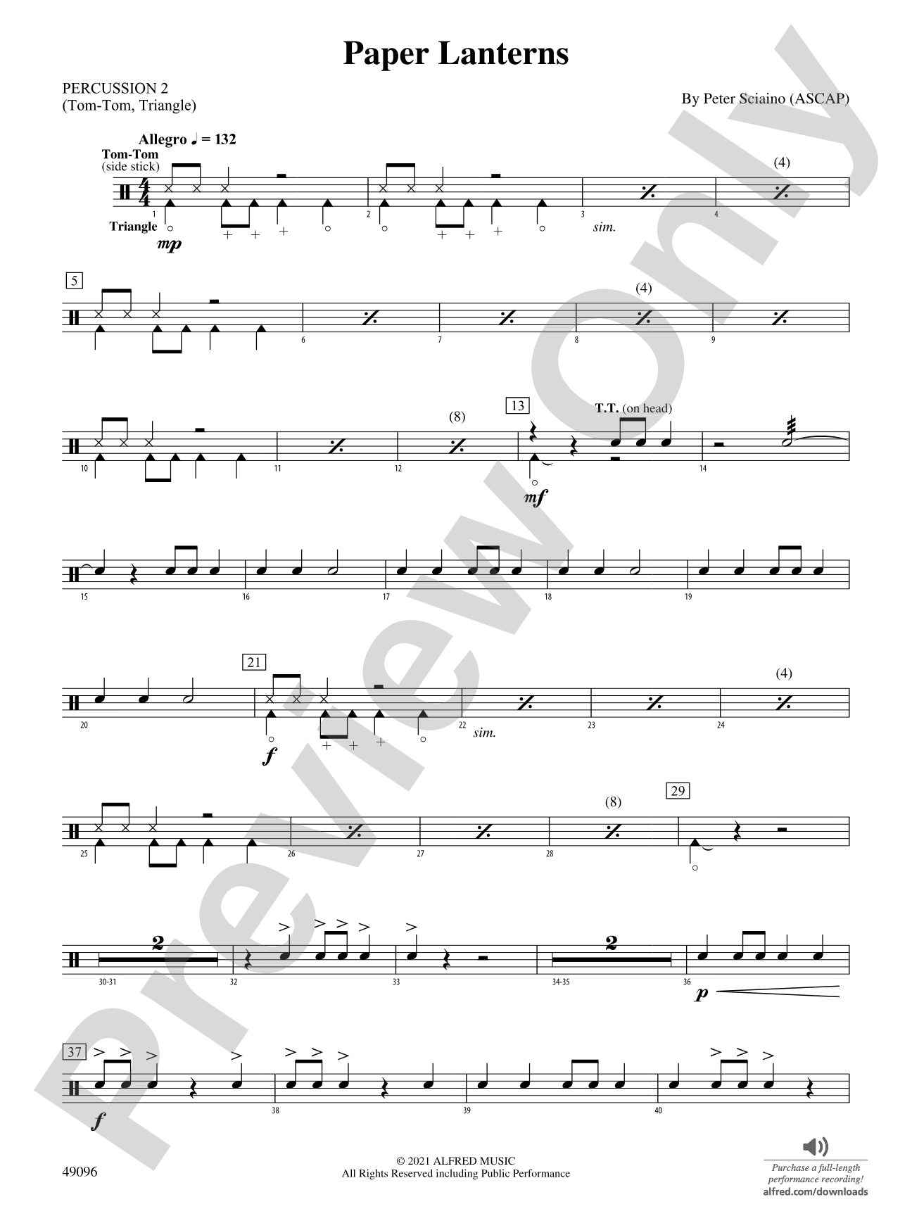 Paper Lanterns: 2nd Percussion