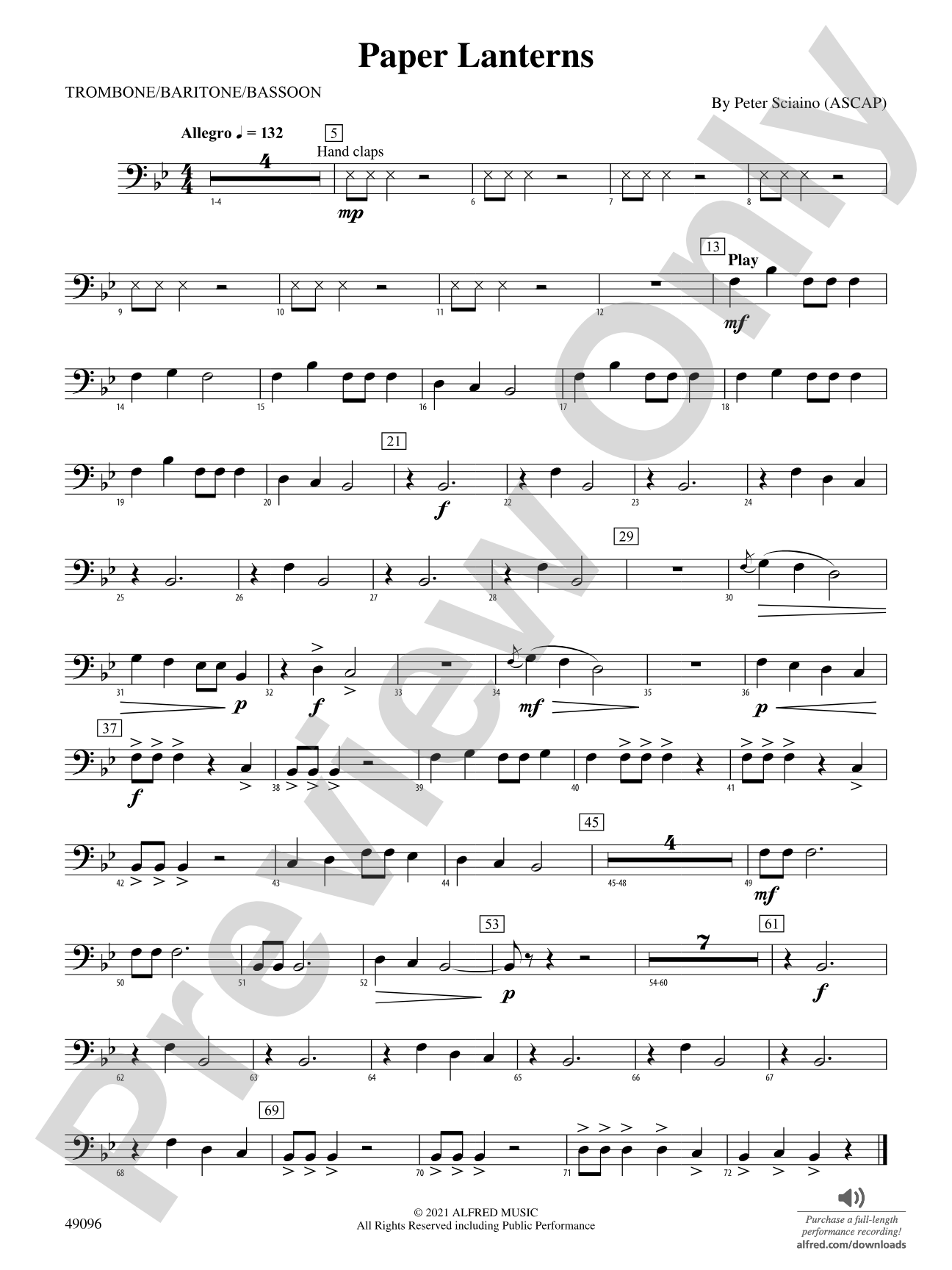 Paper Lanterns: 1st Trombone