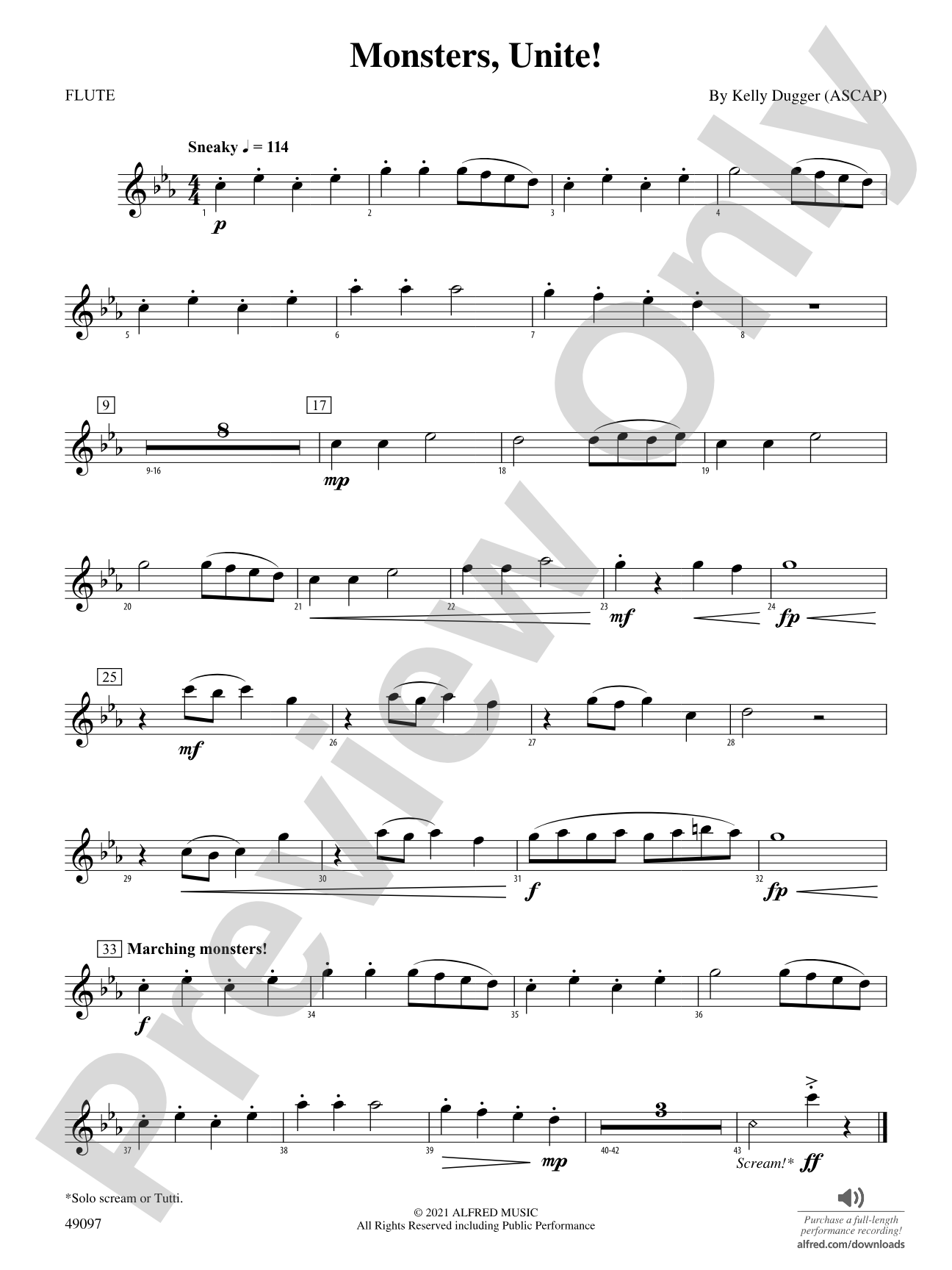 Monsters, Unite!: Flute