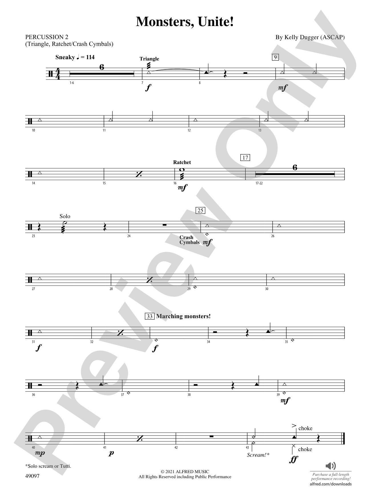 Monsters, Unite!: 2nd Percussion