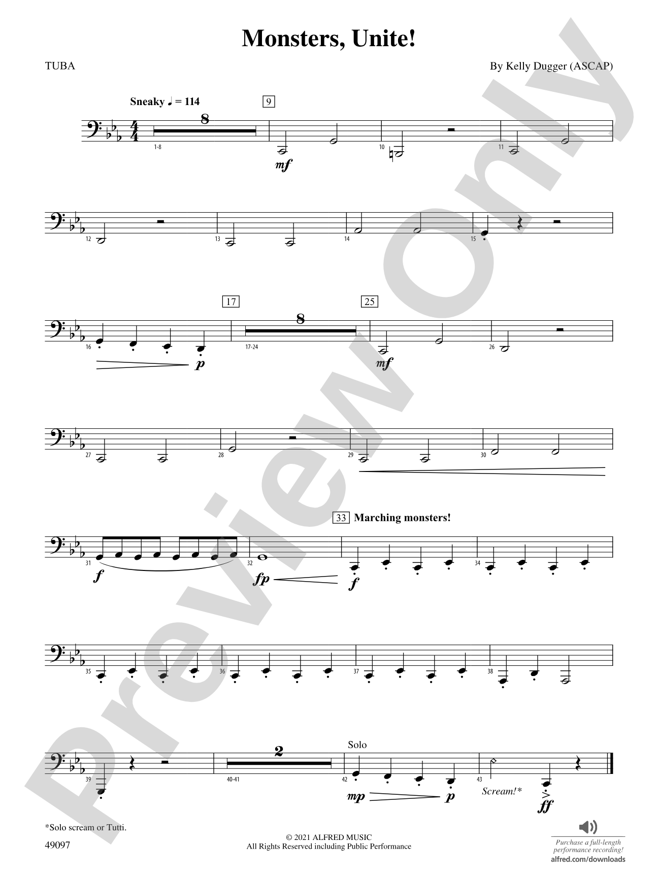 Monsters, Unite!: Tuba