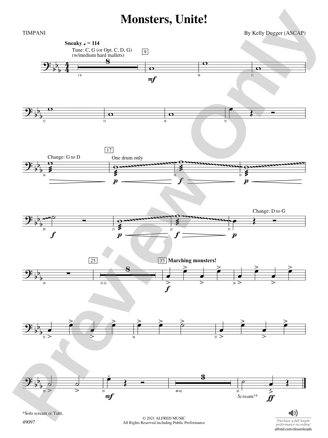 Monsters, Unite!: Timpani