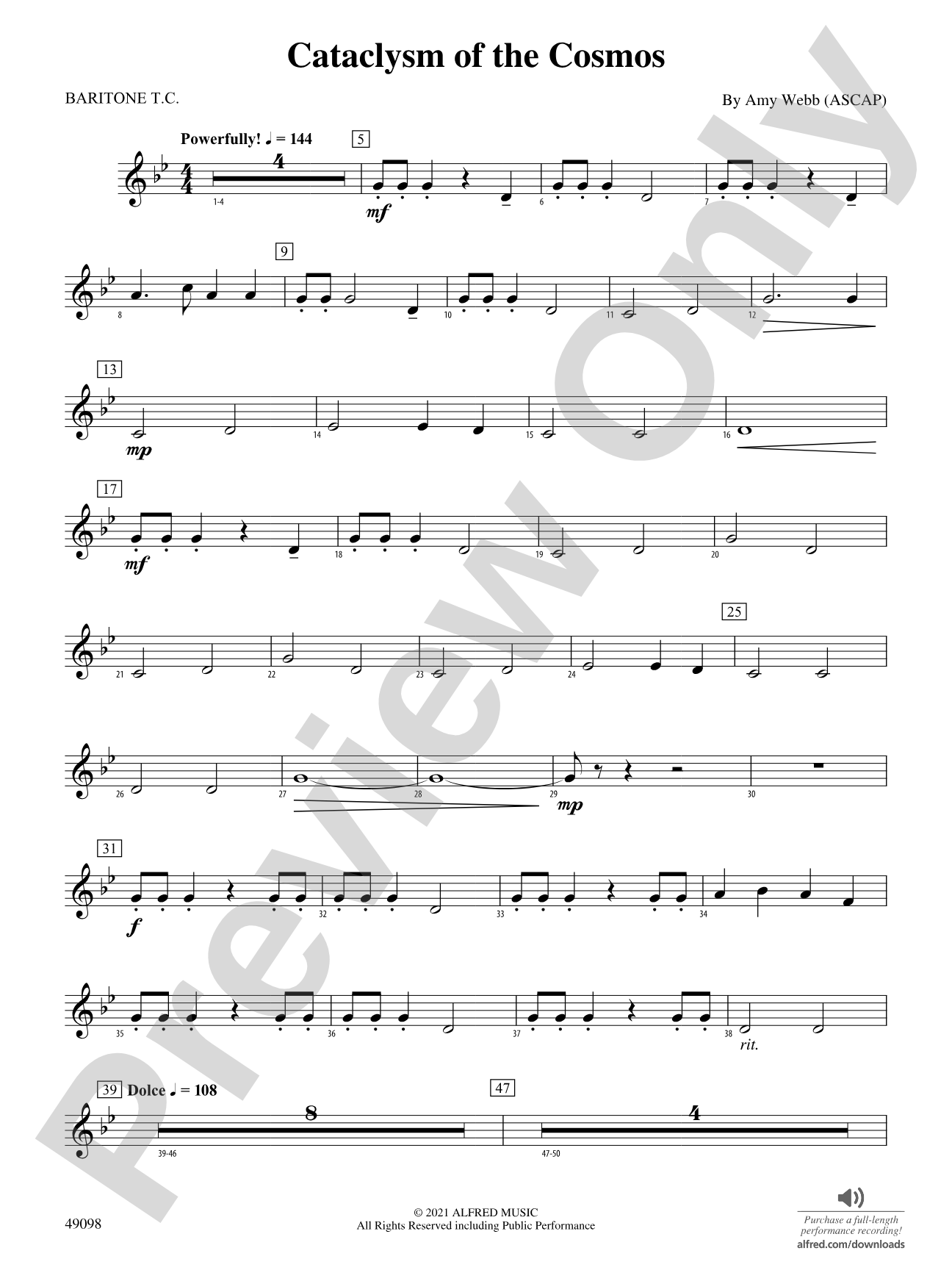 Cataclysm of the Cosmos: Baritone T.C.