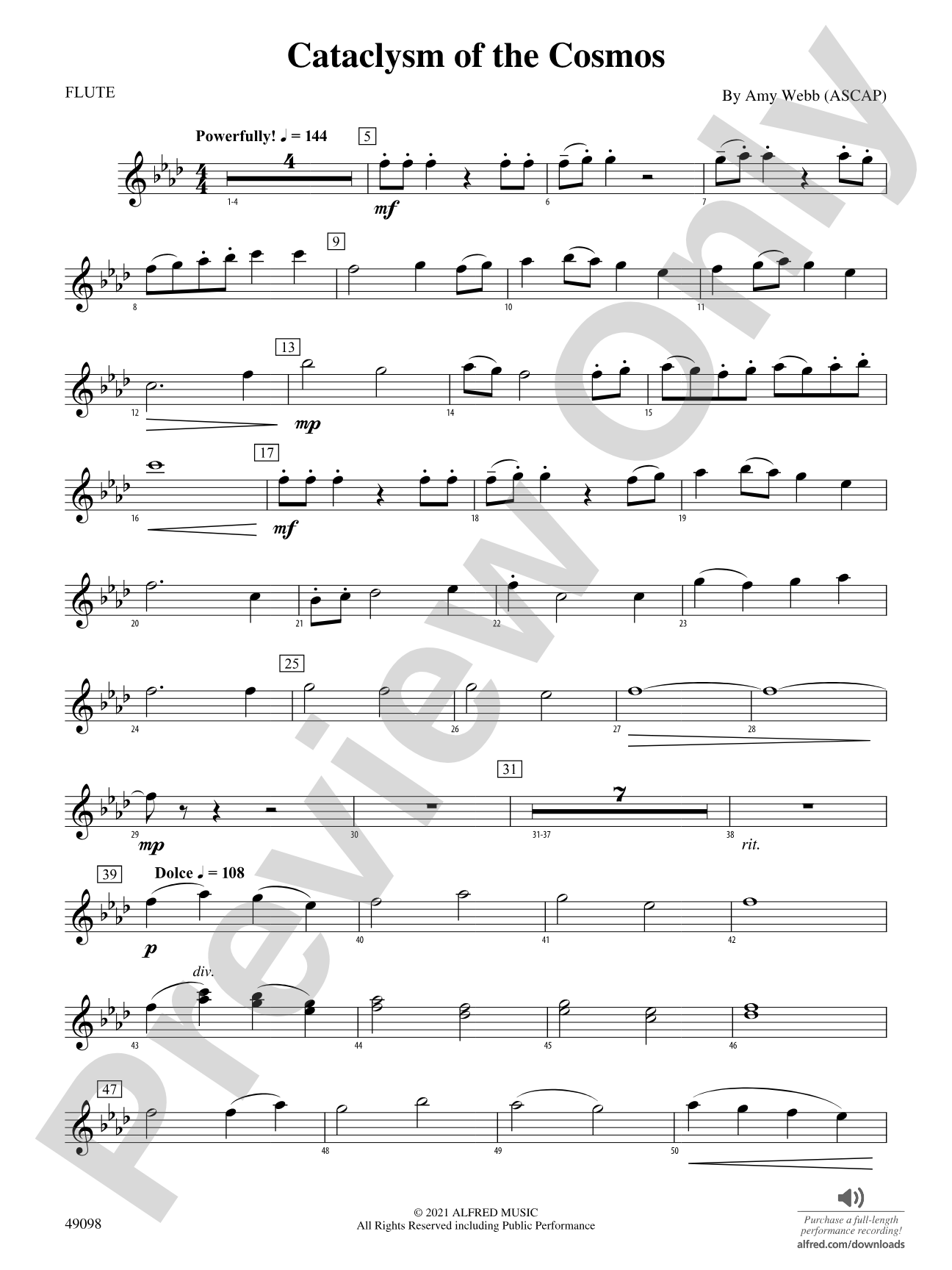 Cataclysm of the Cosmos: Flute