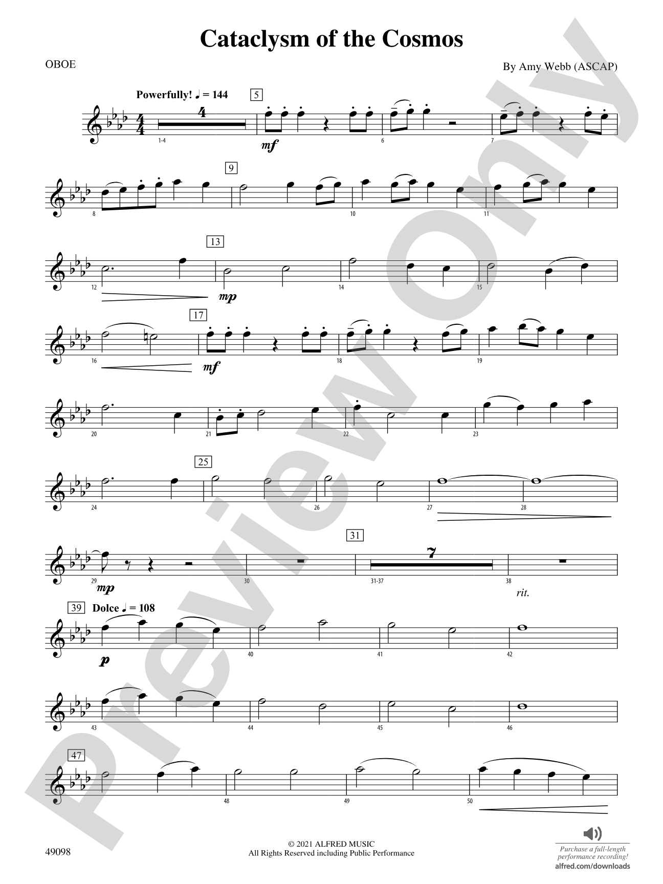 Cataclysm of the Cosmos: Oboe