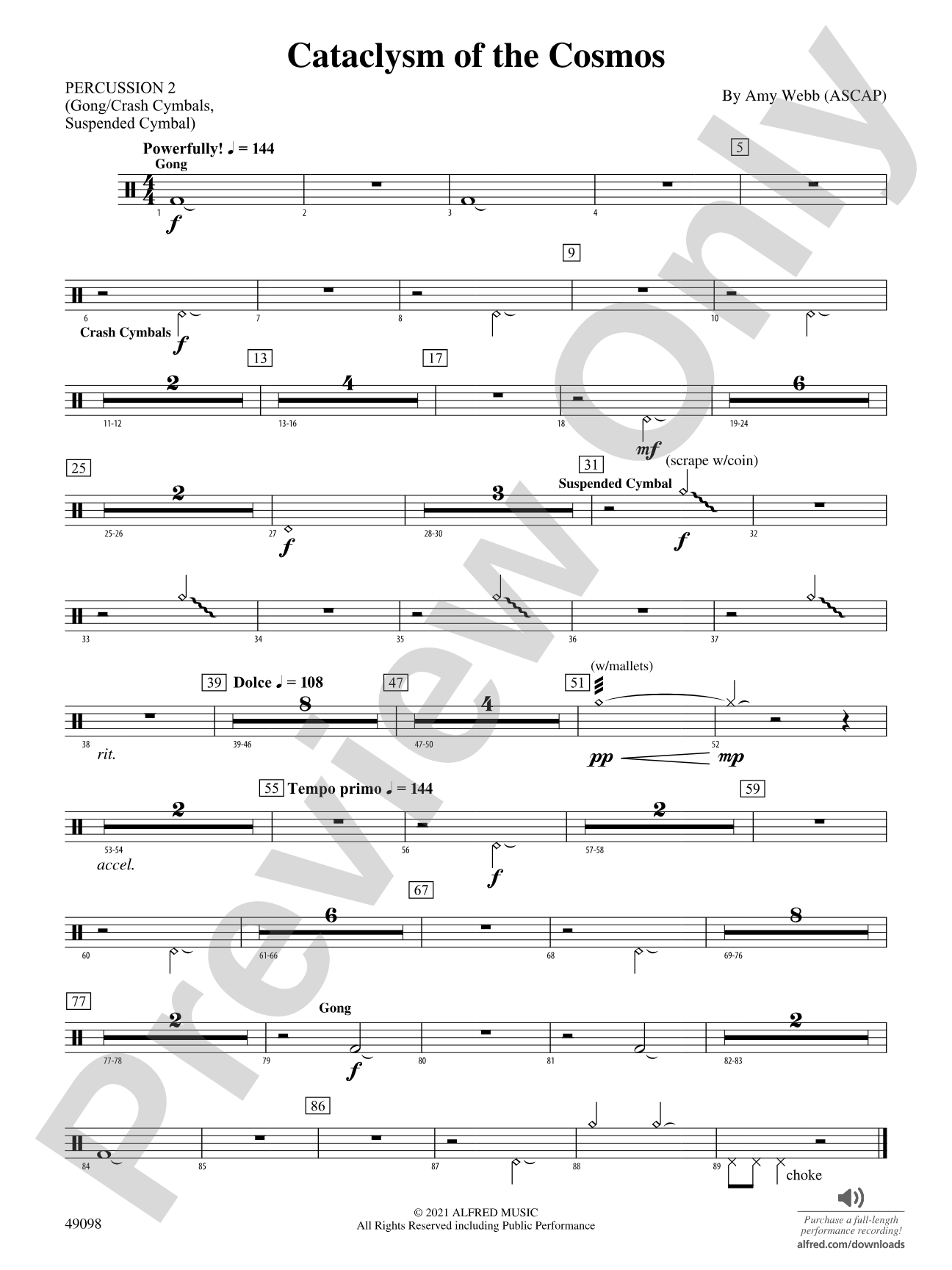 Cataclysm of the Cosmos: 2nd Percussion