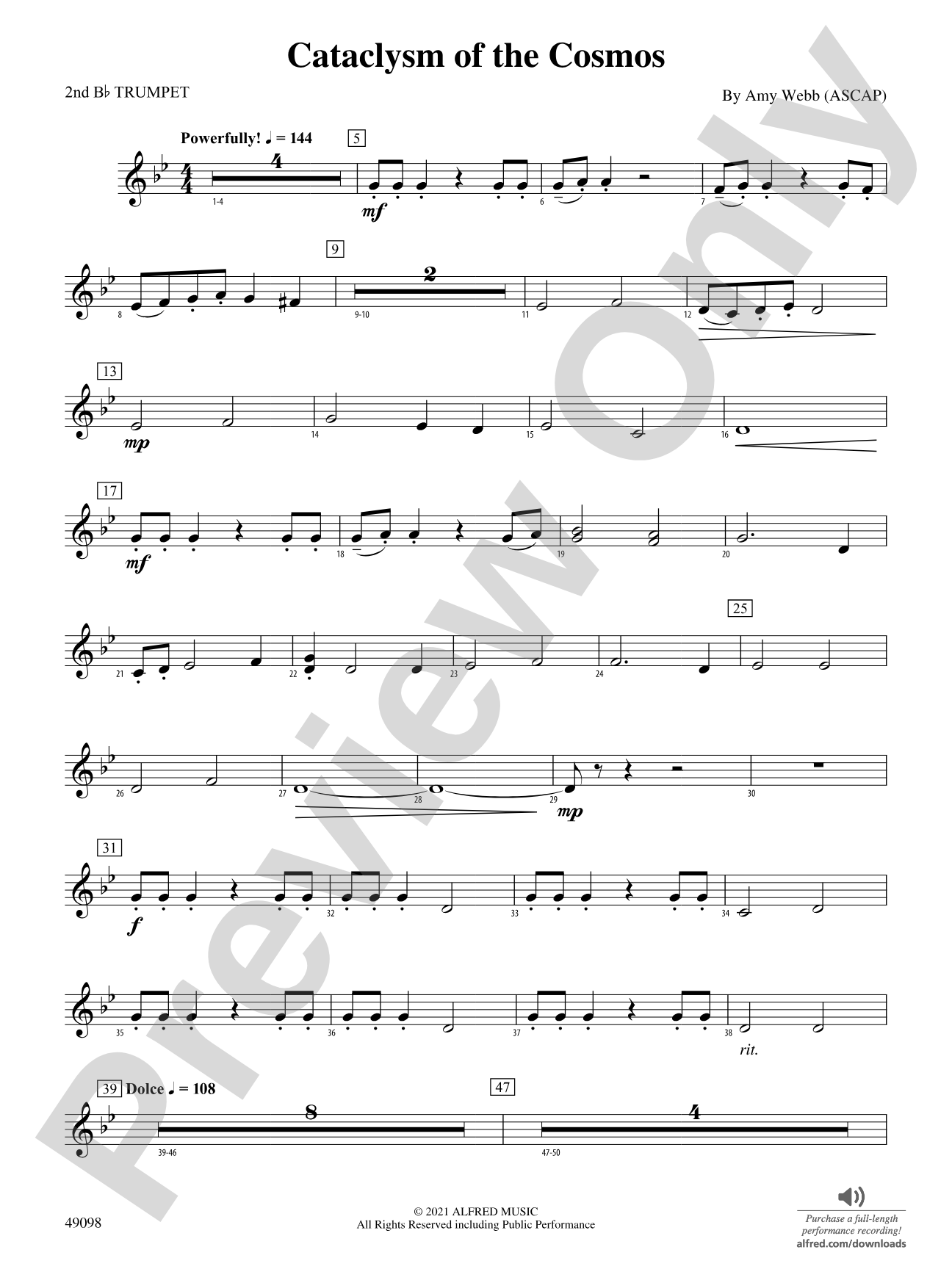 Cataclysm of the Cosmos: 2nd B-flat Trumpet