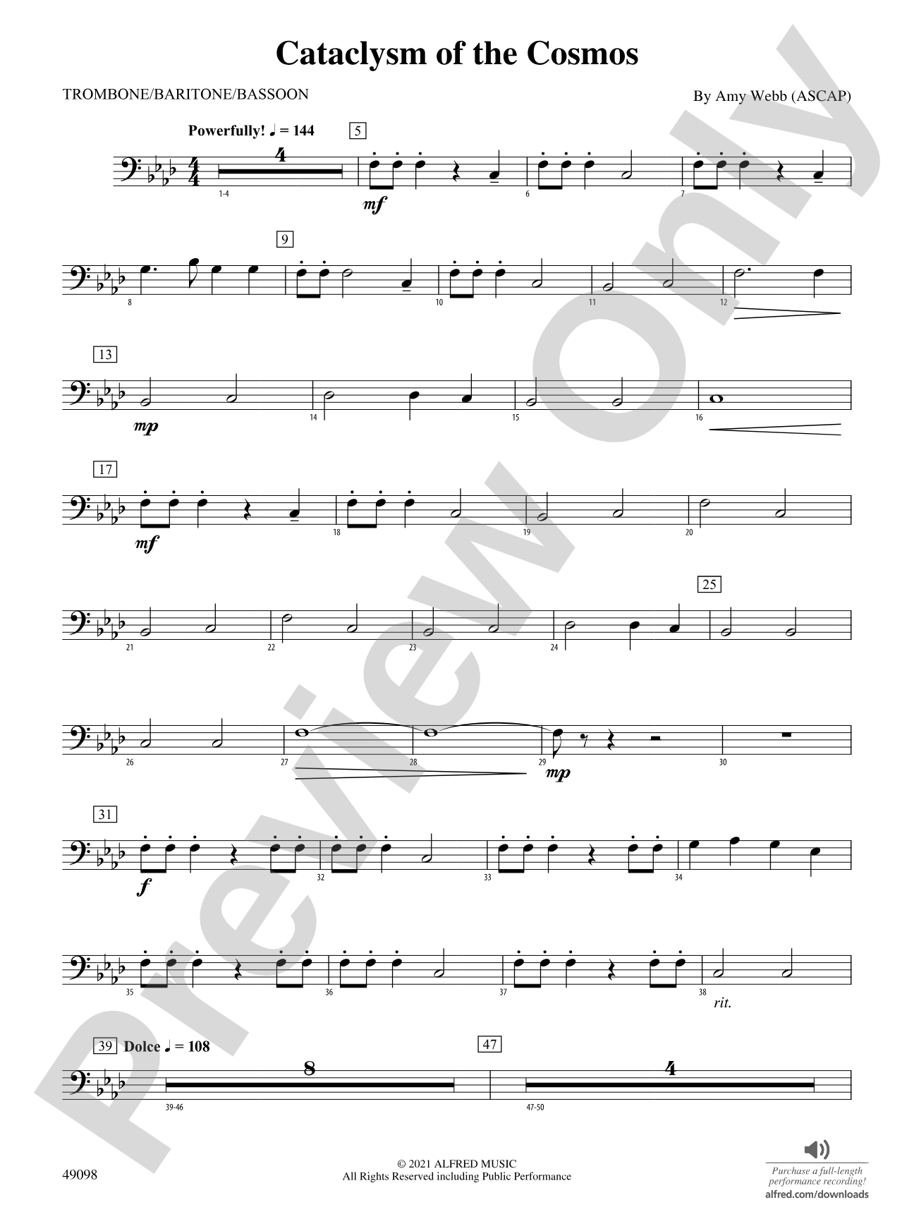 Cataclysm of the Cosmos: 1st Trombone