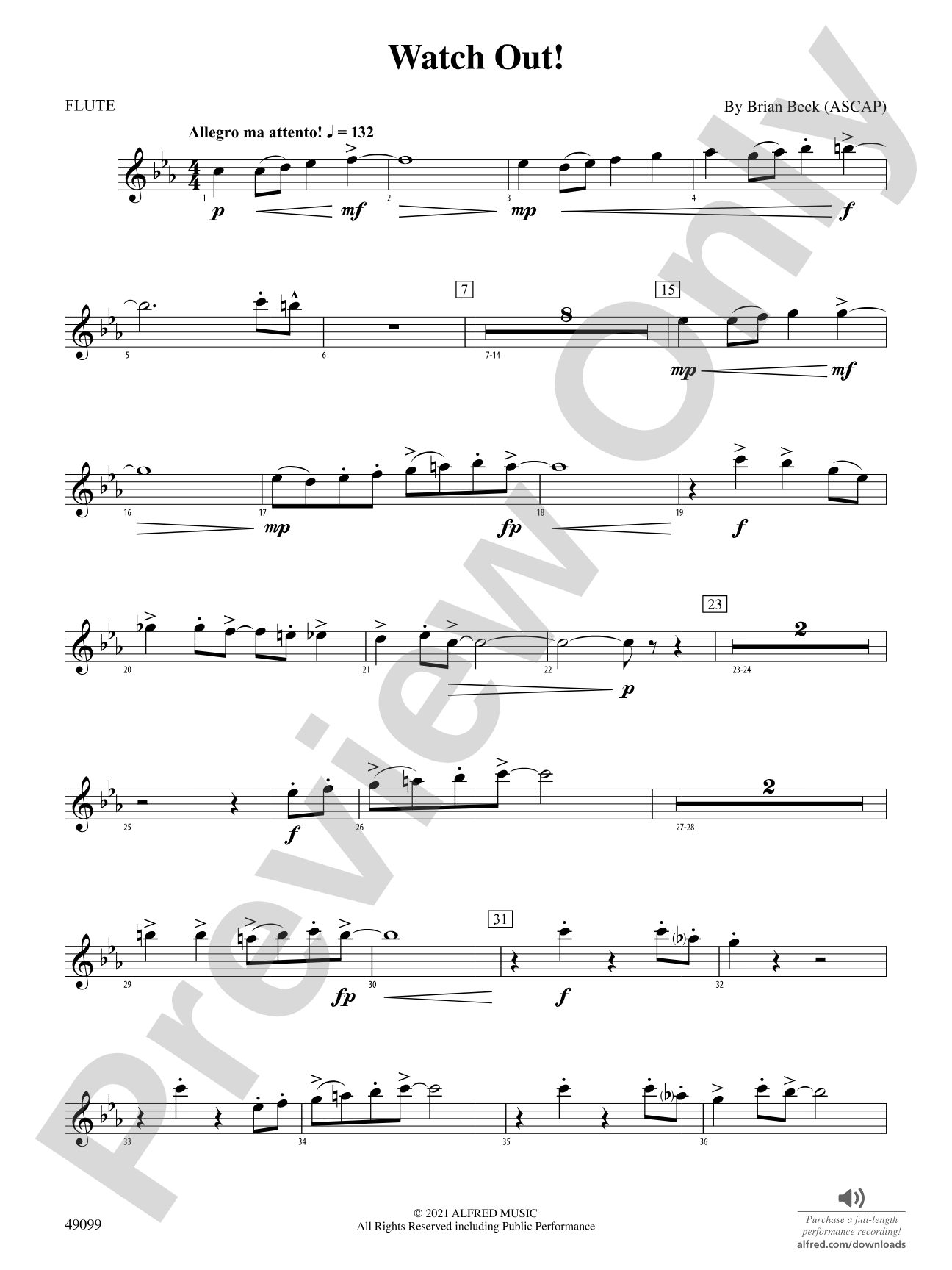 Watch Out!: Flute