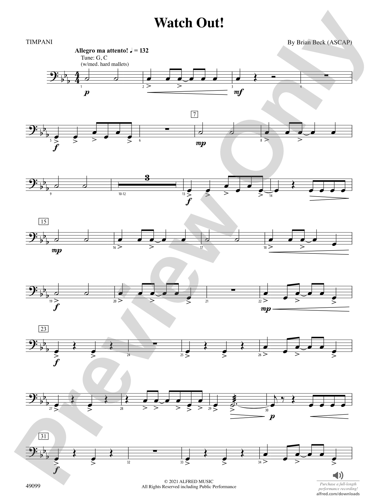 Watch Out!: Timpani