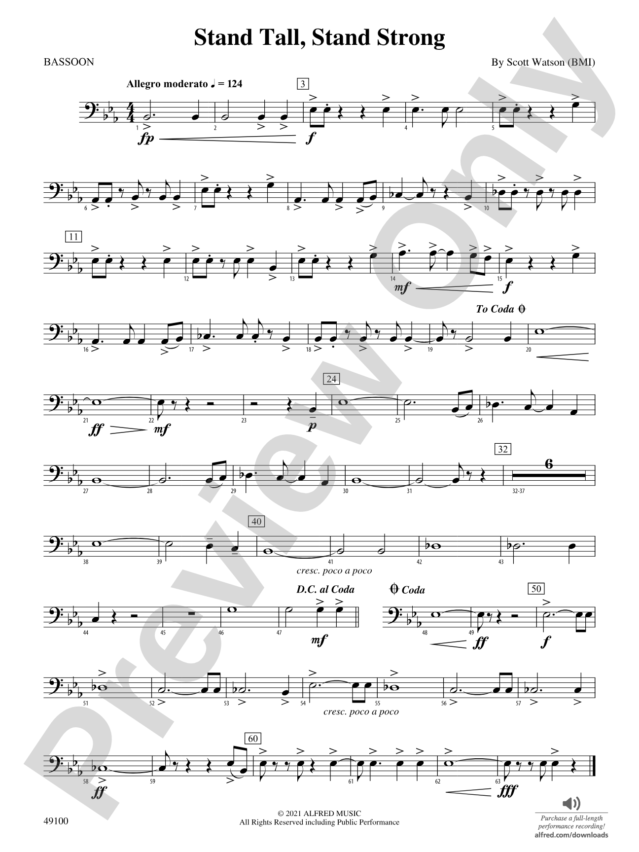 Stand Tall, Stand Strong: Bassoon