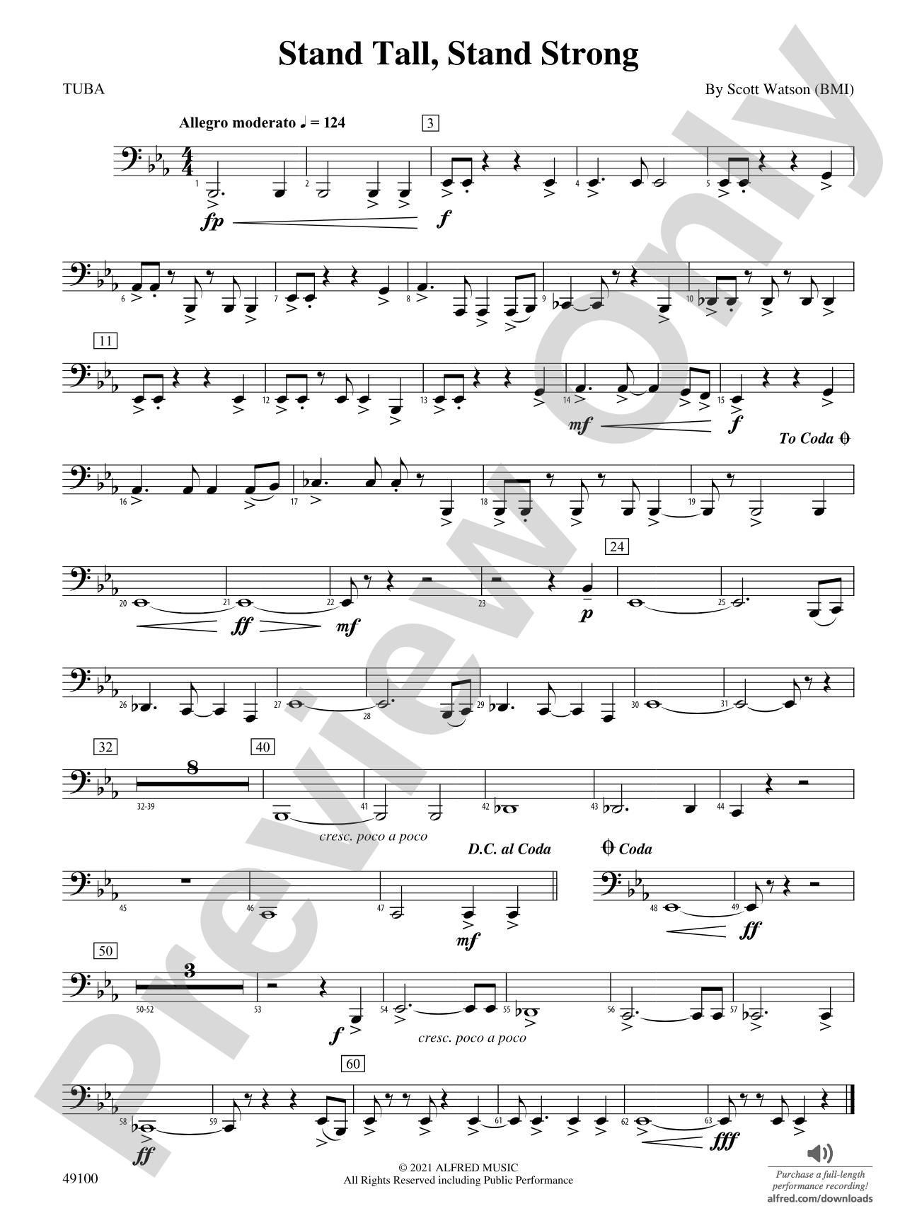 Stand Tall, Stand Strong: Tuba