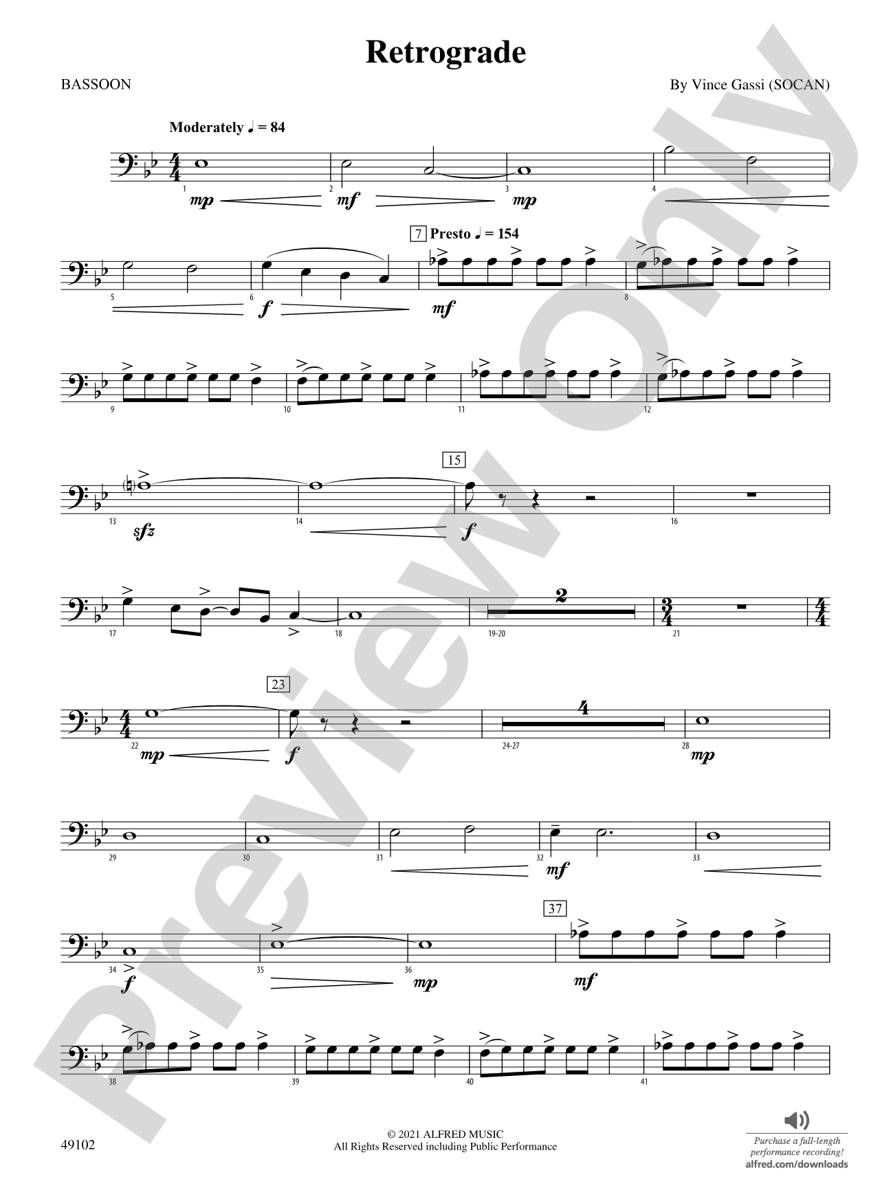 Retrograde: Bassoon