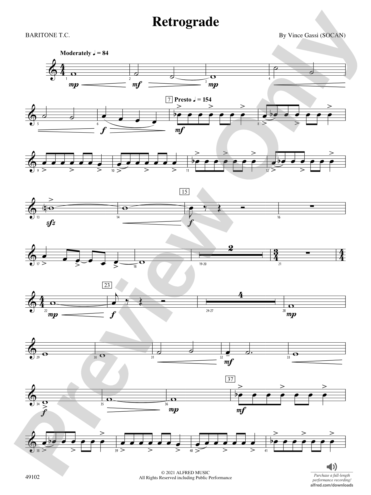 Retrograde: Baritone T.C.