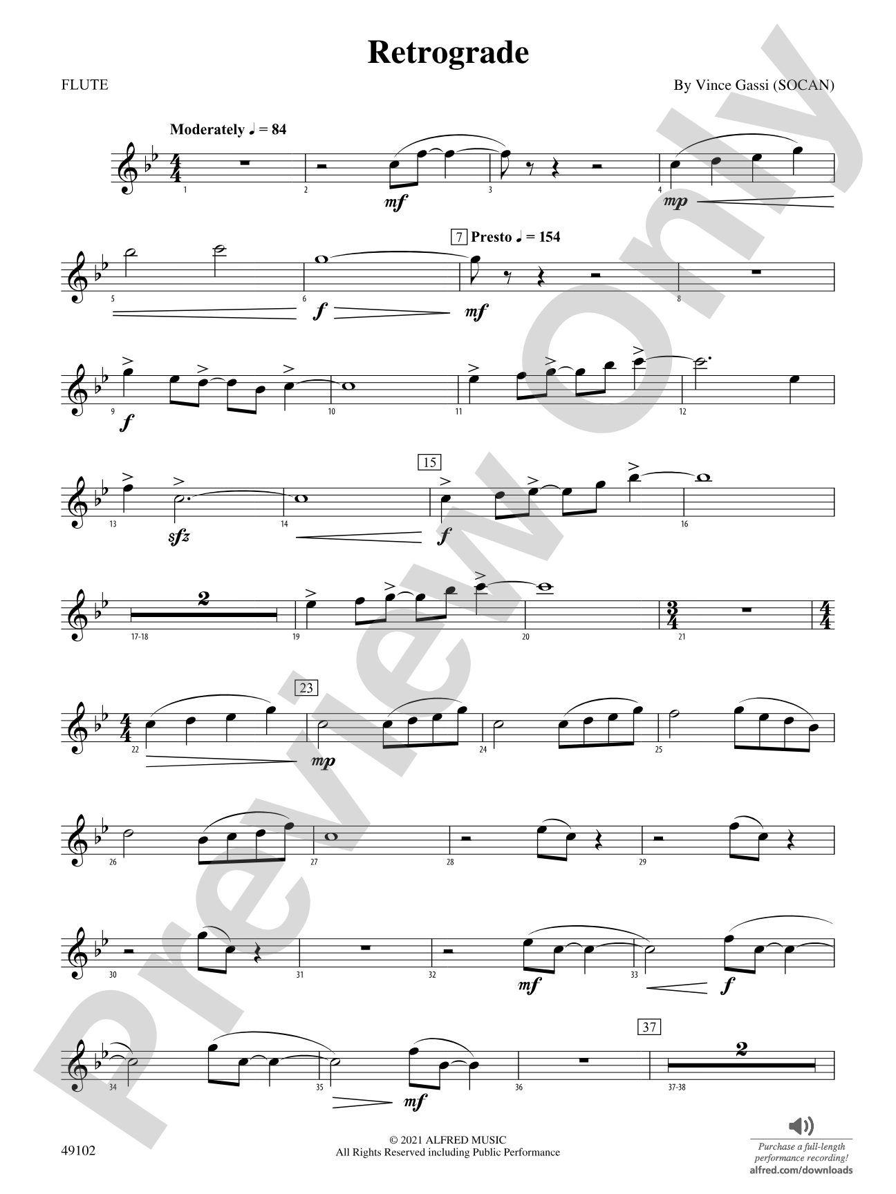Retrograde: Flute