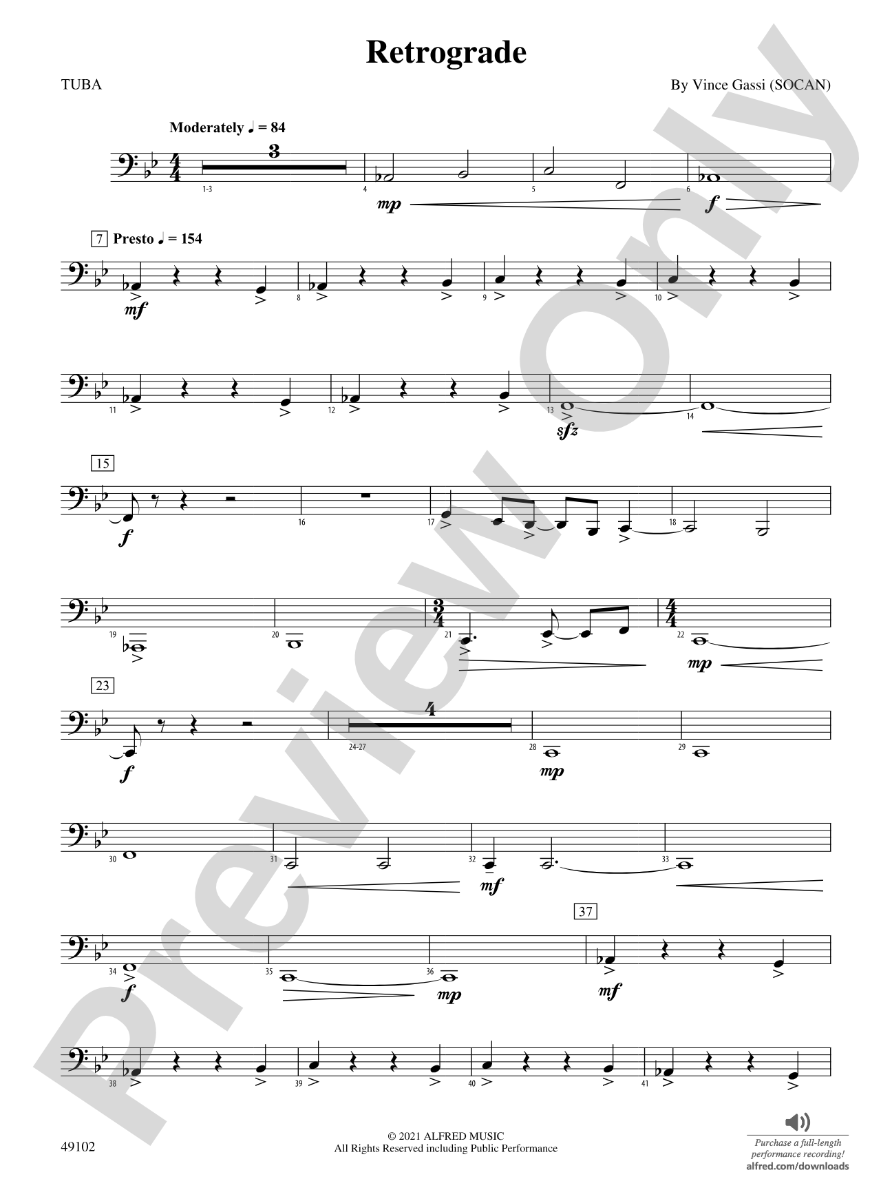Retrograde: Tuba