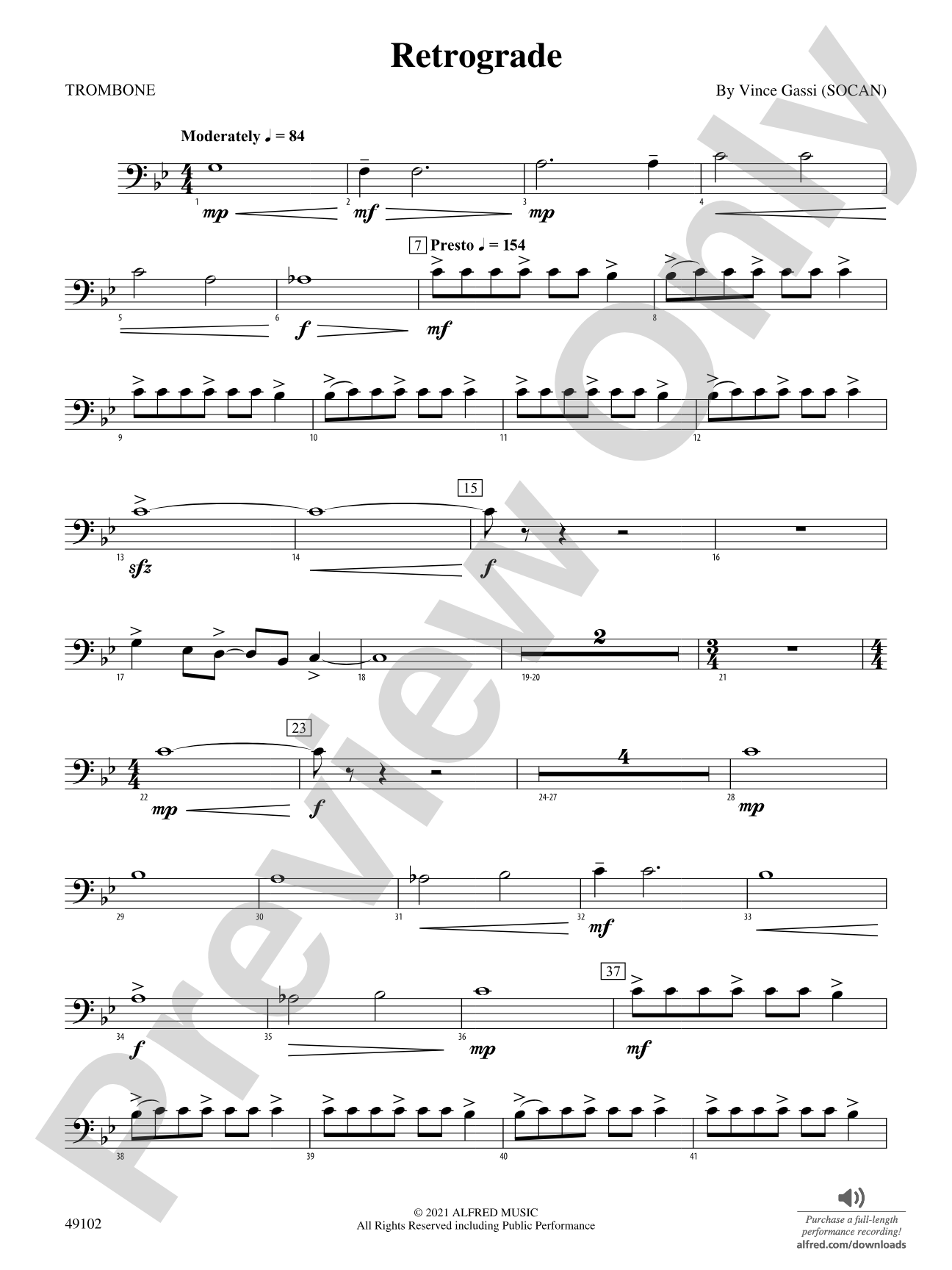 Retrograde: 1st Trombone