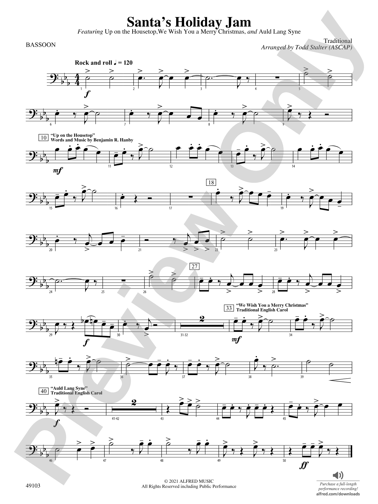 Santa's Holiday Jam: Bassoon