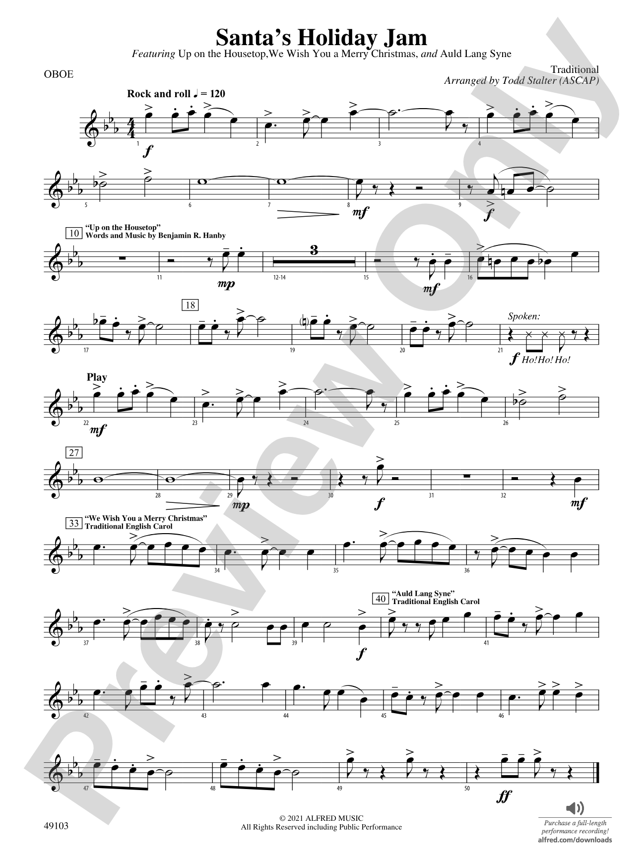 Santa's Holiday Jam: Oboe