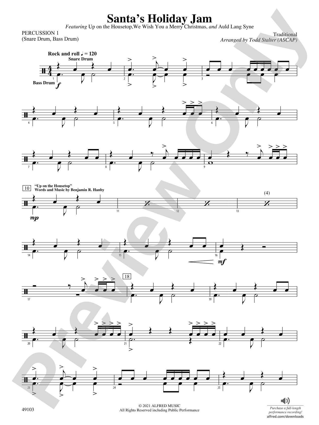 Santa's Holiday Jam: 1st Percussion