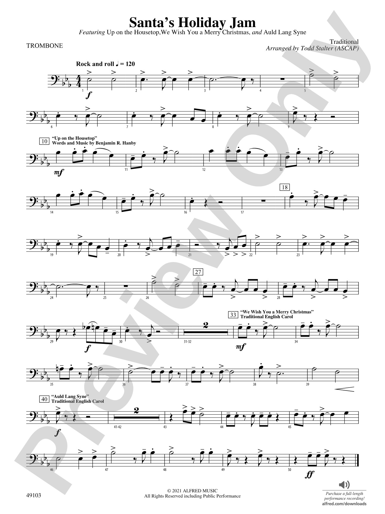 Santa's Holiday Jam: 1st Trombone