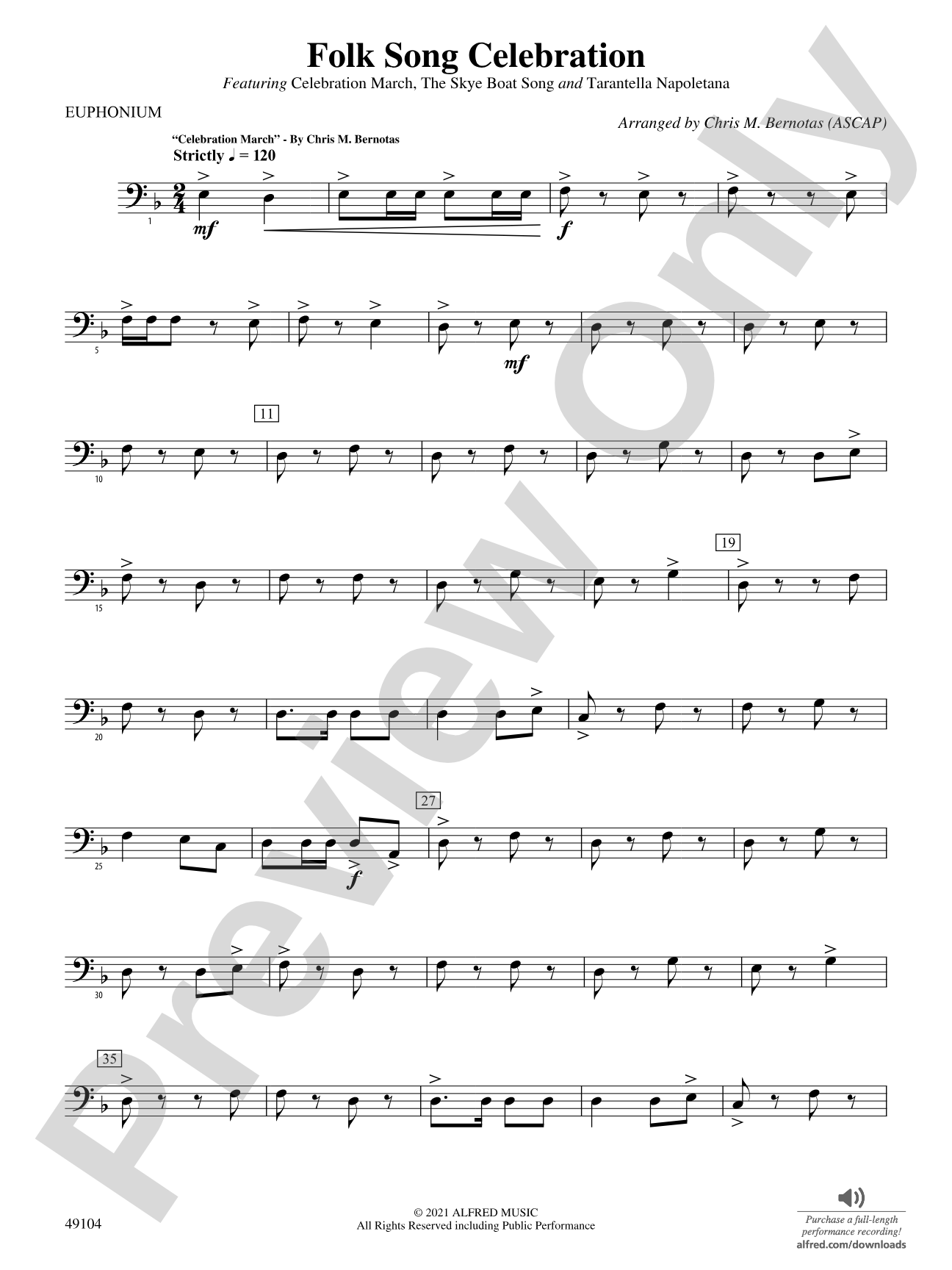 Folk Song Celebration: Baritone B.C.