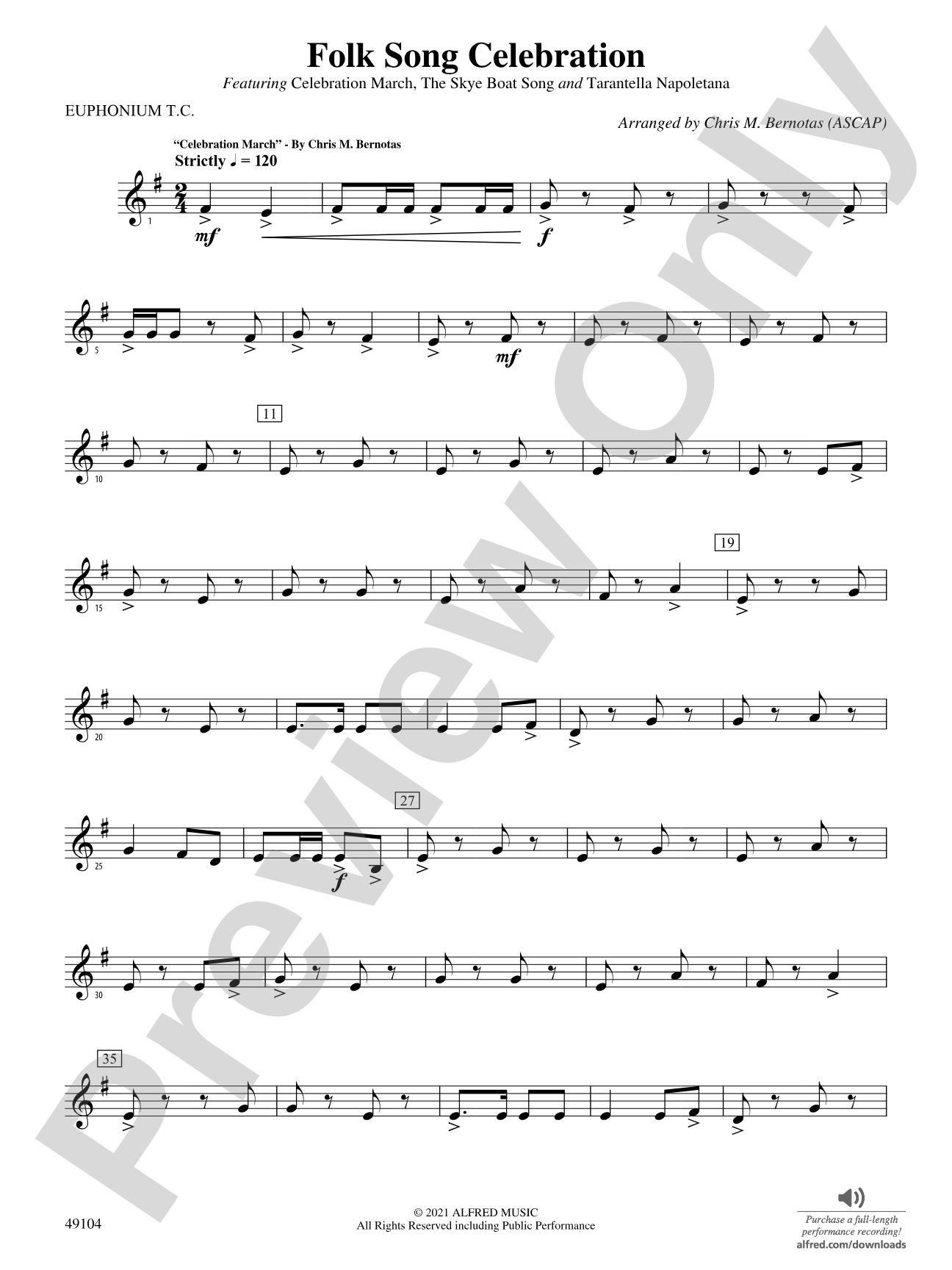Folk Song Celebration: Baritone T.C.