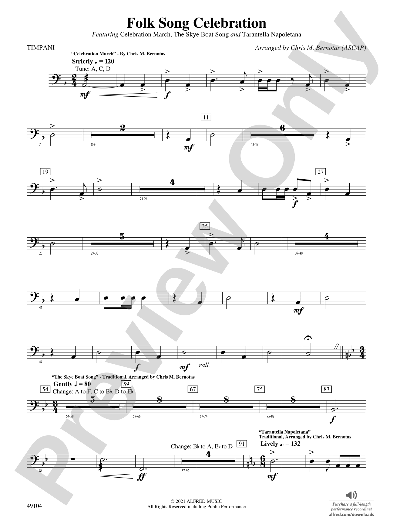 Folk Song Celebration: Timpani