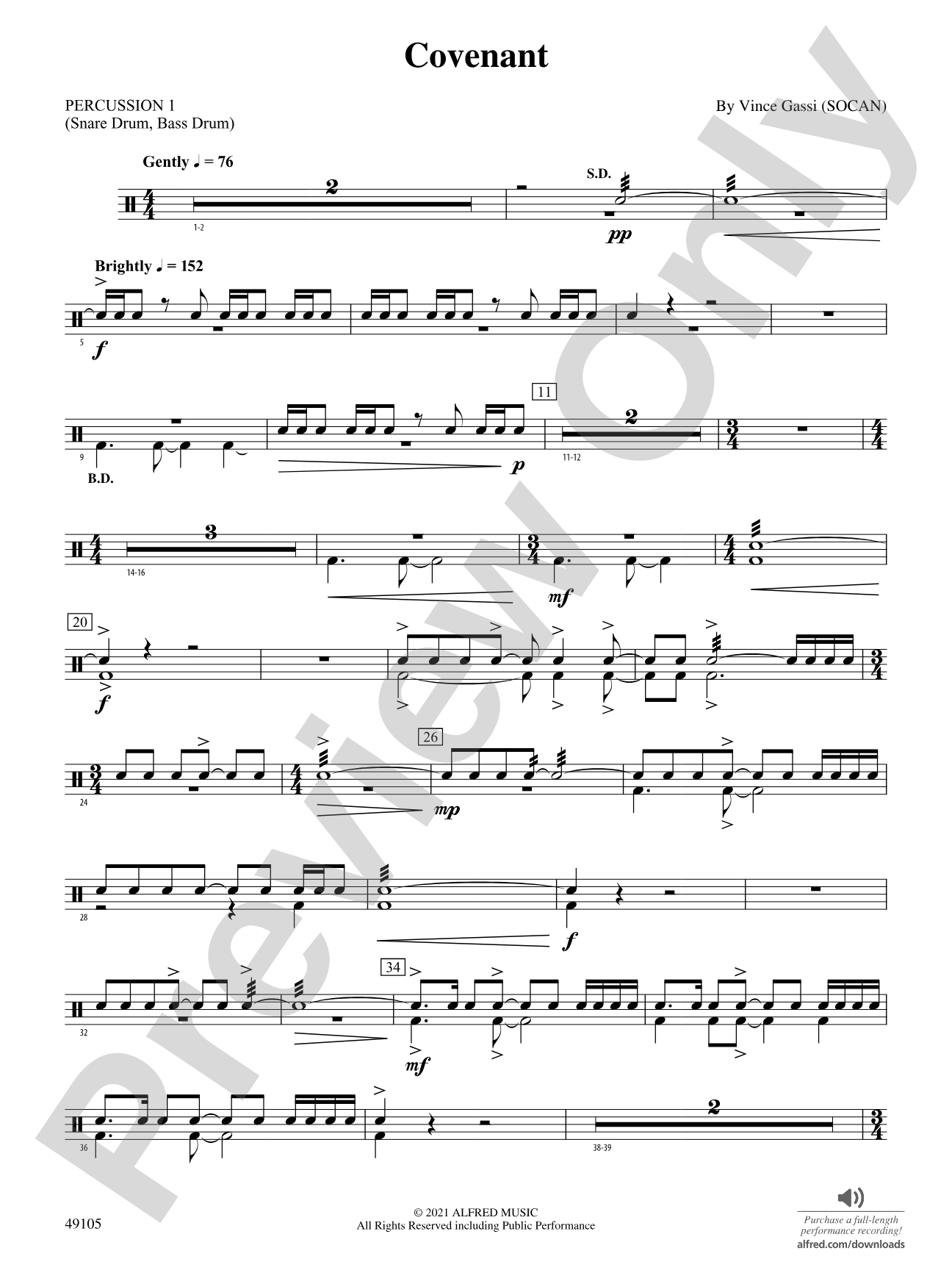 Covenant: 1st Percussion