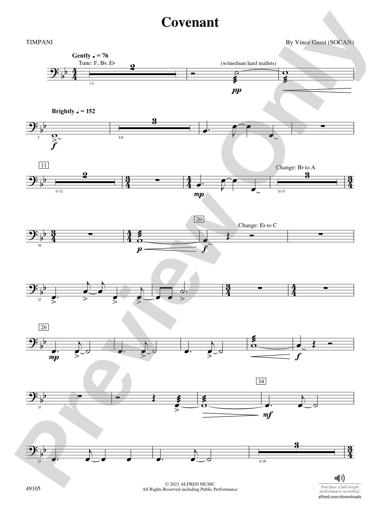 Covenant: Timpani