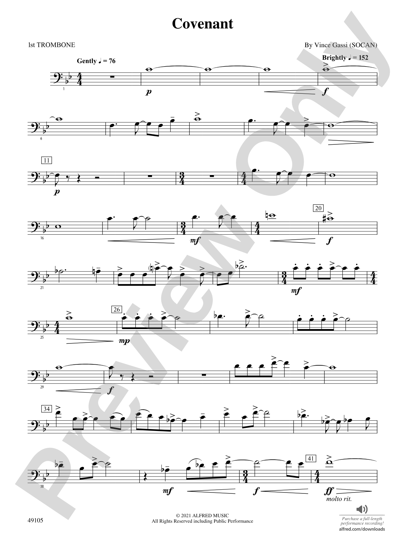 Covenant: 1st Trombone