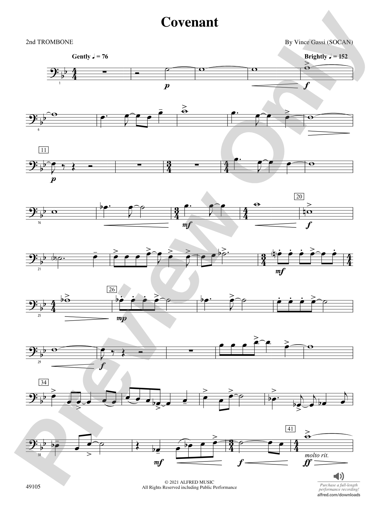 Covenant: 2nd Trombone