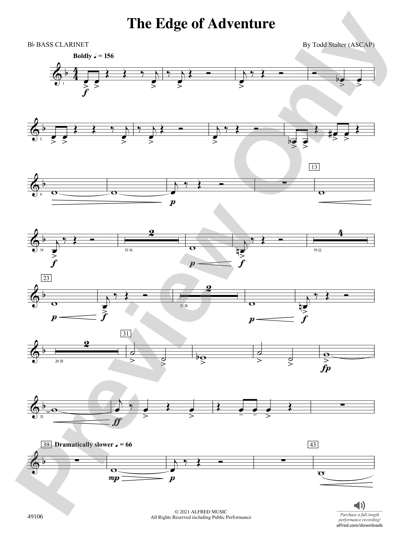 The Edge of Adventure: B-flat Bass Clarinet