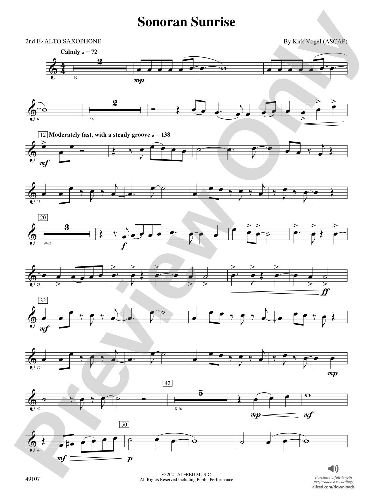 Sonoran Sunrise: 2nd E-flat Alto Saxophone