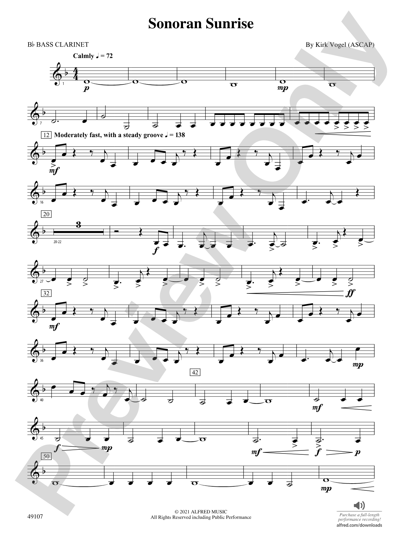 Sonoran Sunrise: B-flat Bass Clarinet