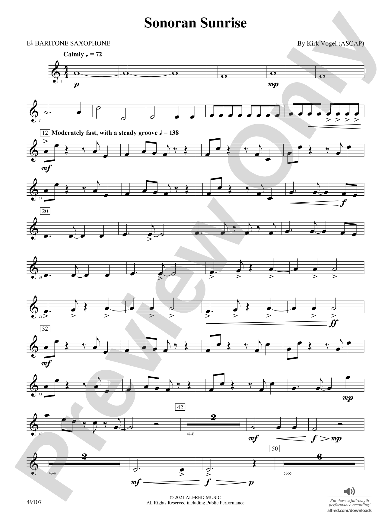 Sonoran Sunrise: E-flat Baritone Saxophone