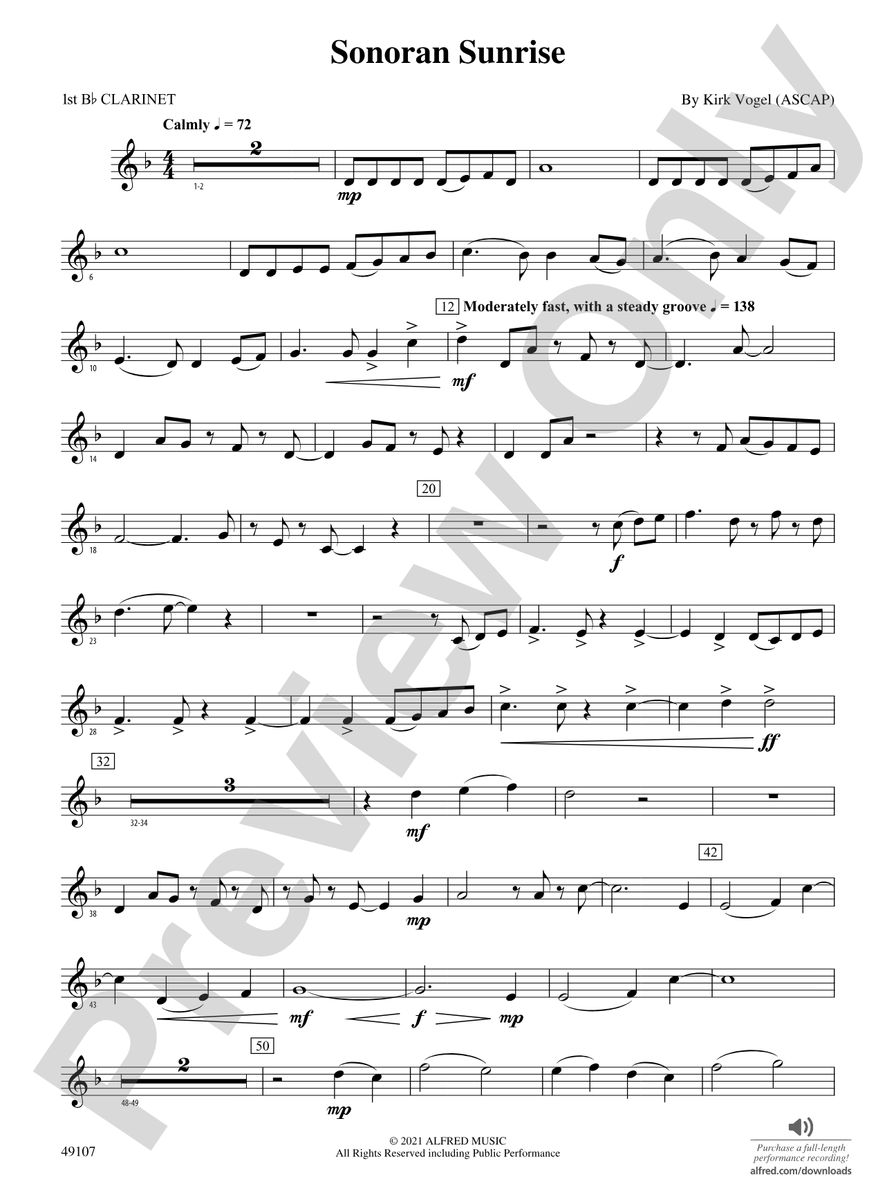 Sonoran Sunrise: 1st B-flat Clarinet