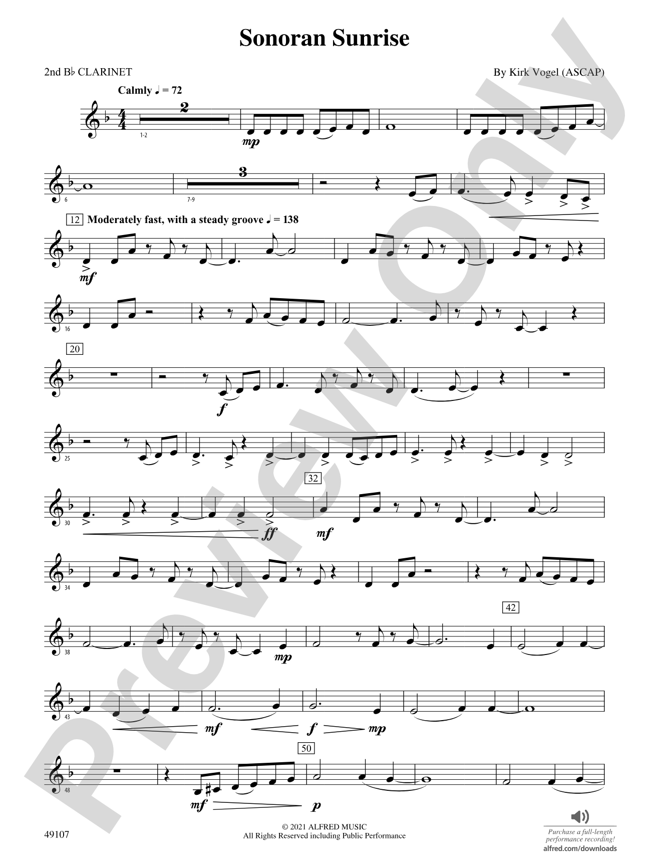 Sonoran Sunrise: 2nd B-flat Clarinet