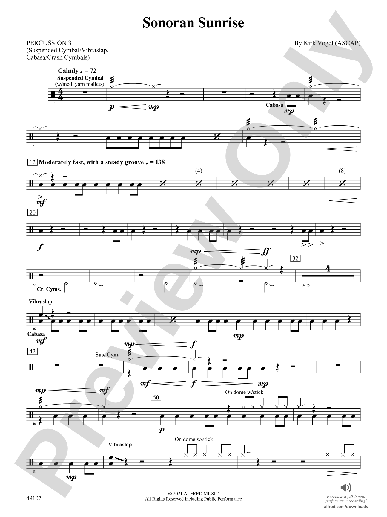 Sonoran Sunrise: 3rd Percussion