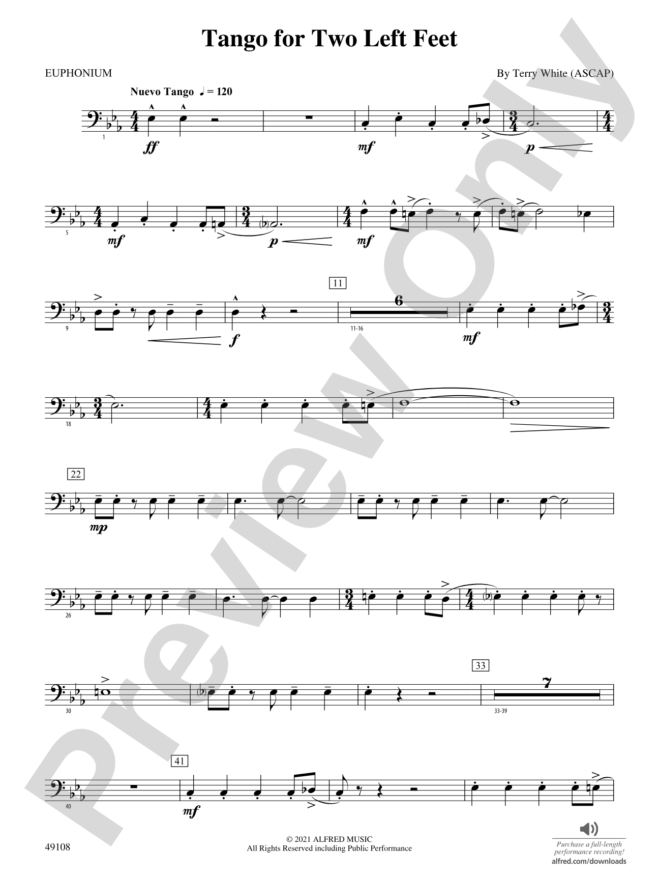 Tango for Two Left Feet: Baritone B.C.