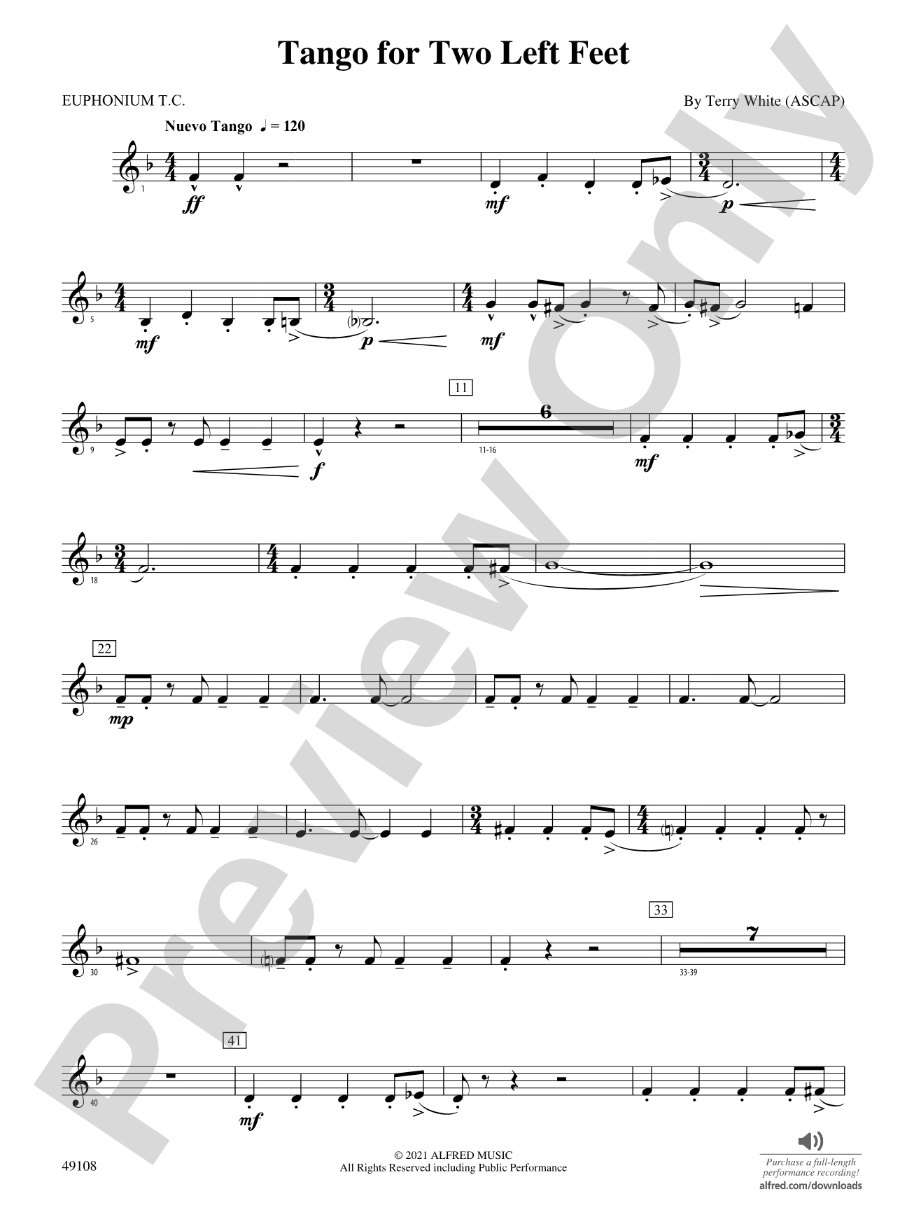 Tango for Two Left Feet: Baritone T.C.
