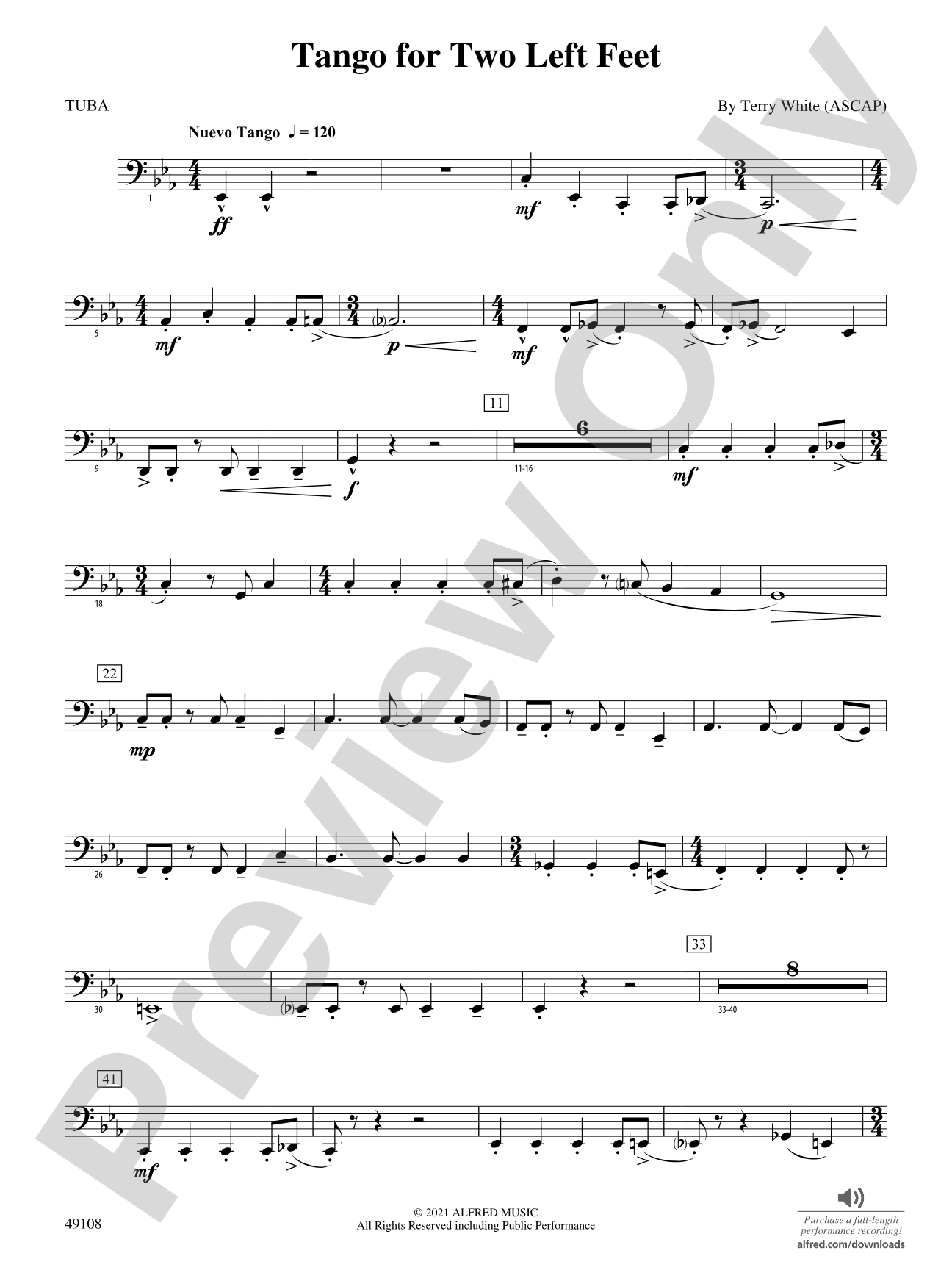 Tango for Two Left Feet: Tuba